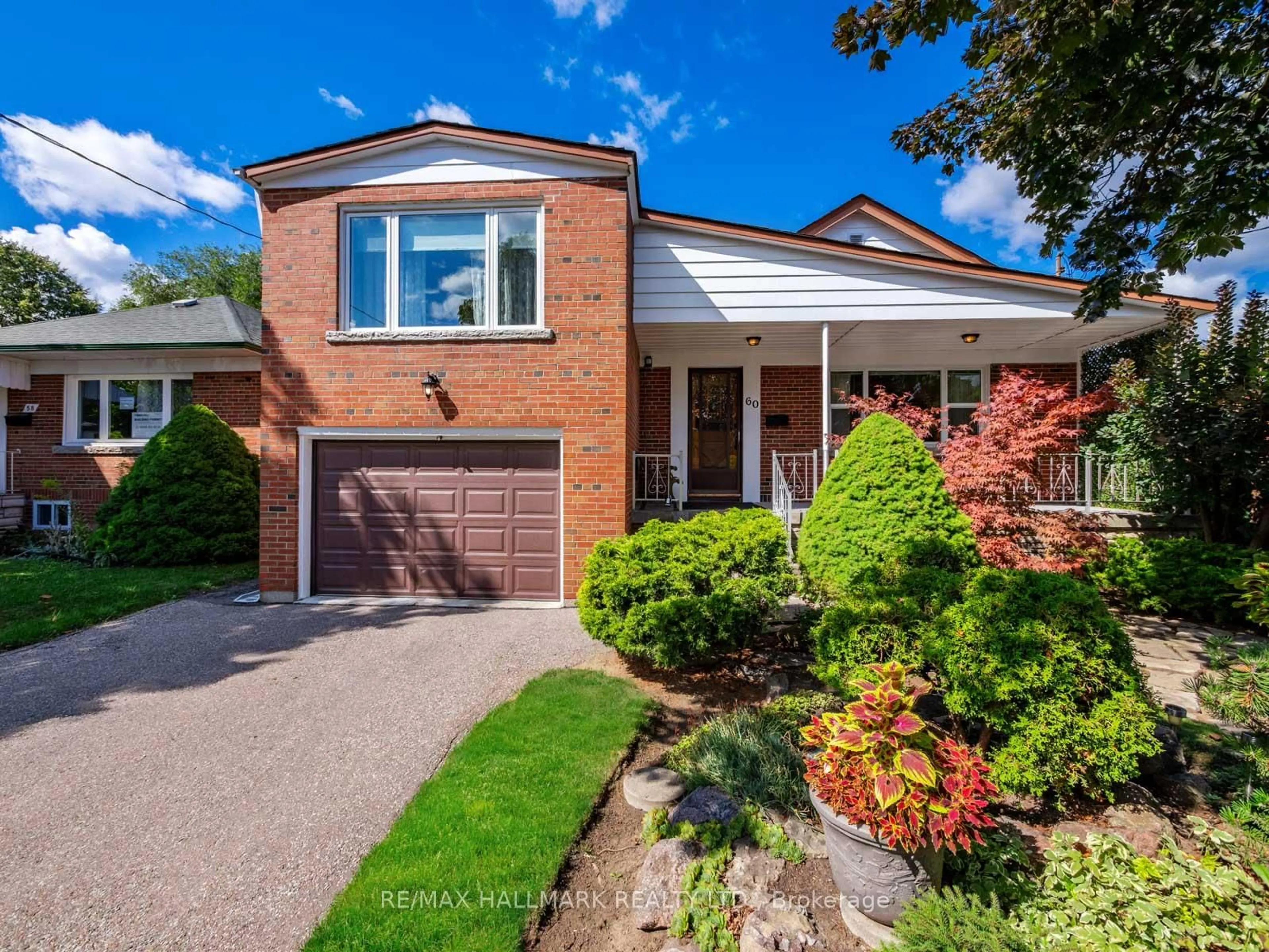 Home with brick exterior material, street for 60 Greylawn Cres, Toronto Ontario M1R 2V6