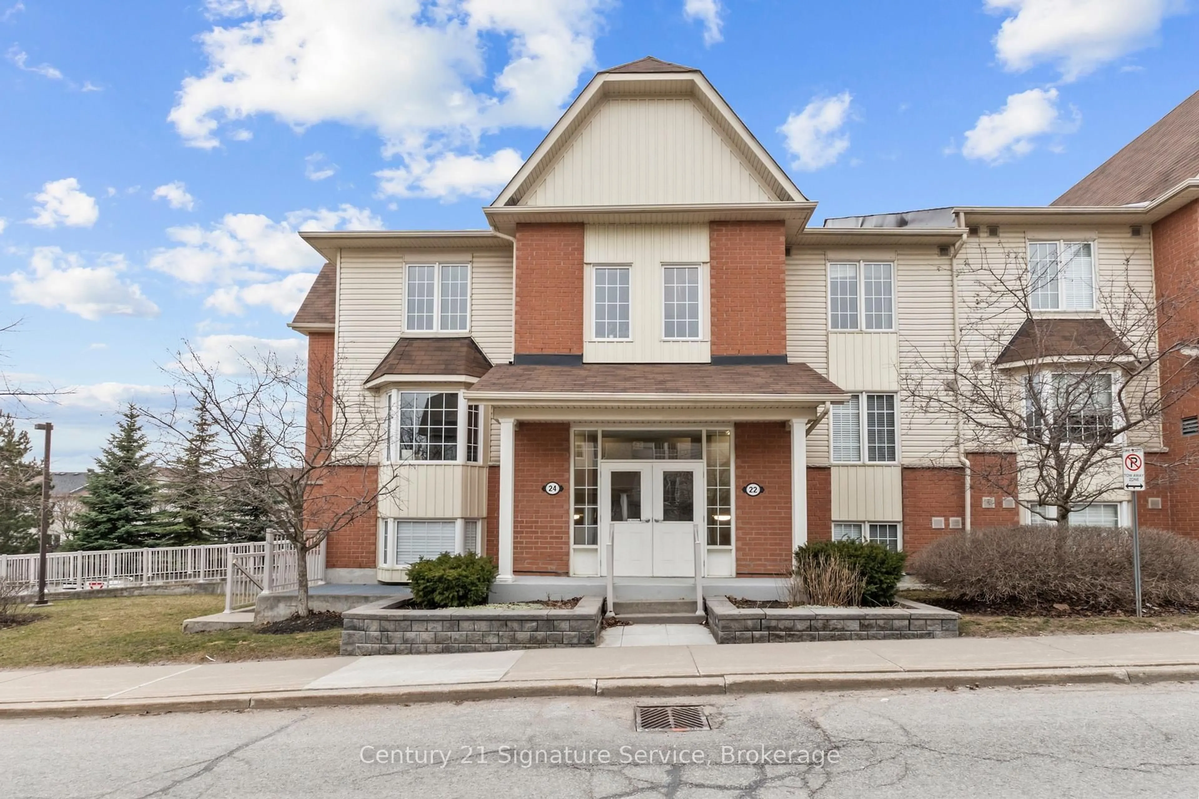 Home with brick exterior material, street for 24 Petra Way #1, Whitby Ontario L1R 0A5