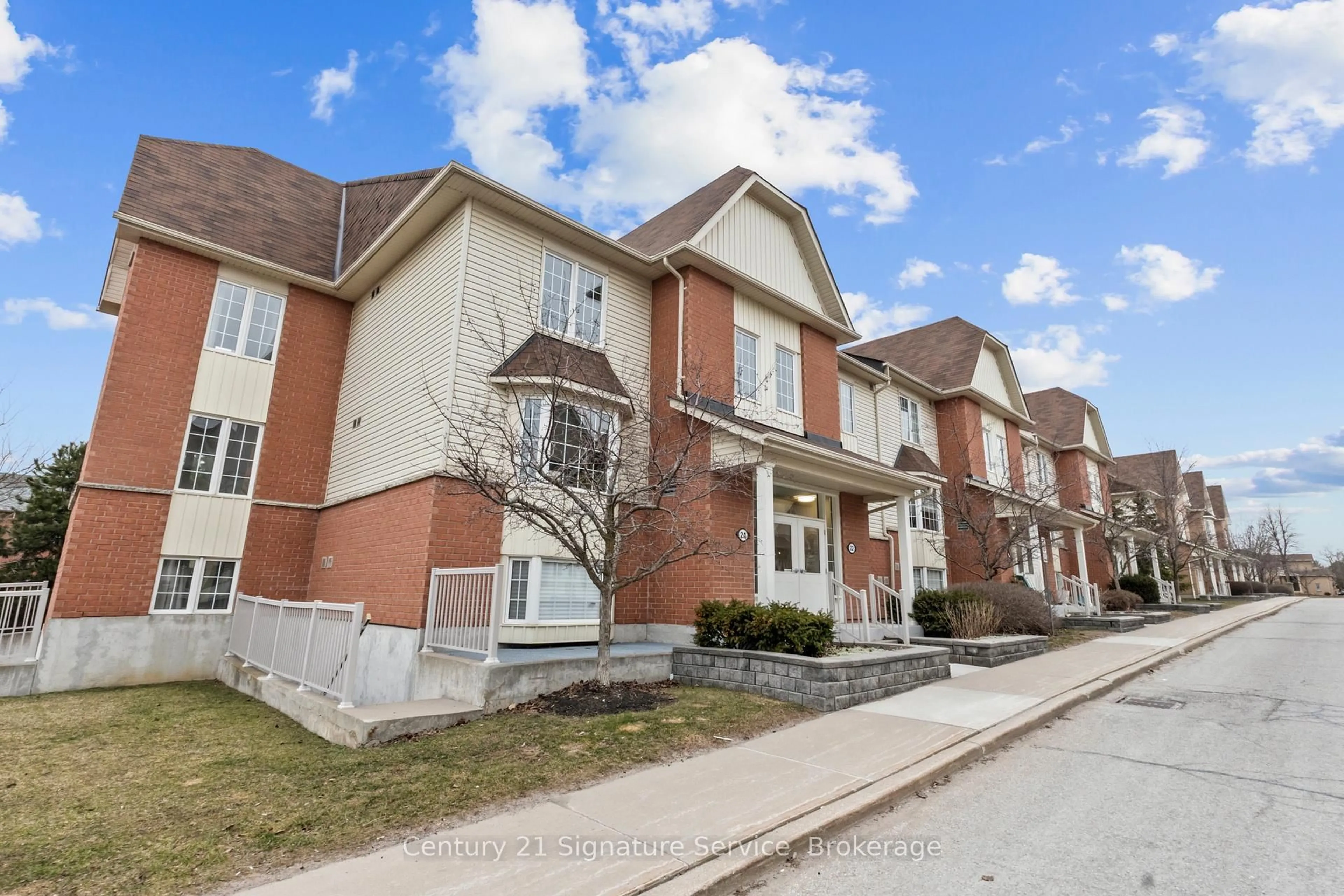 Home with brick exterior material, street for 24 Petra Way #1, Whitby Ontario L1R 0A5