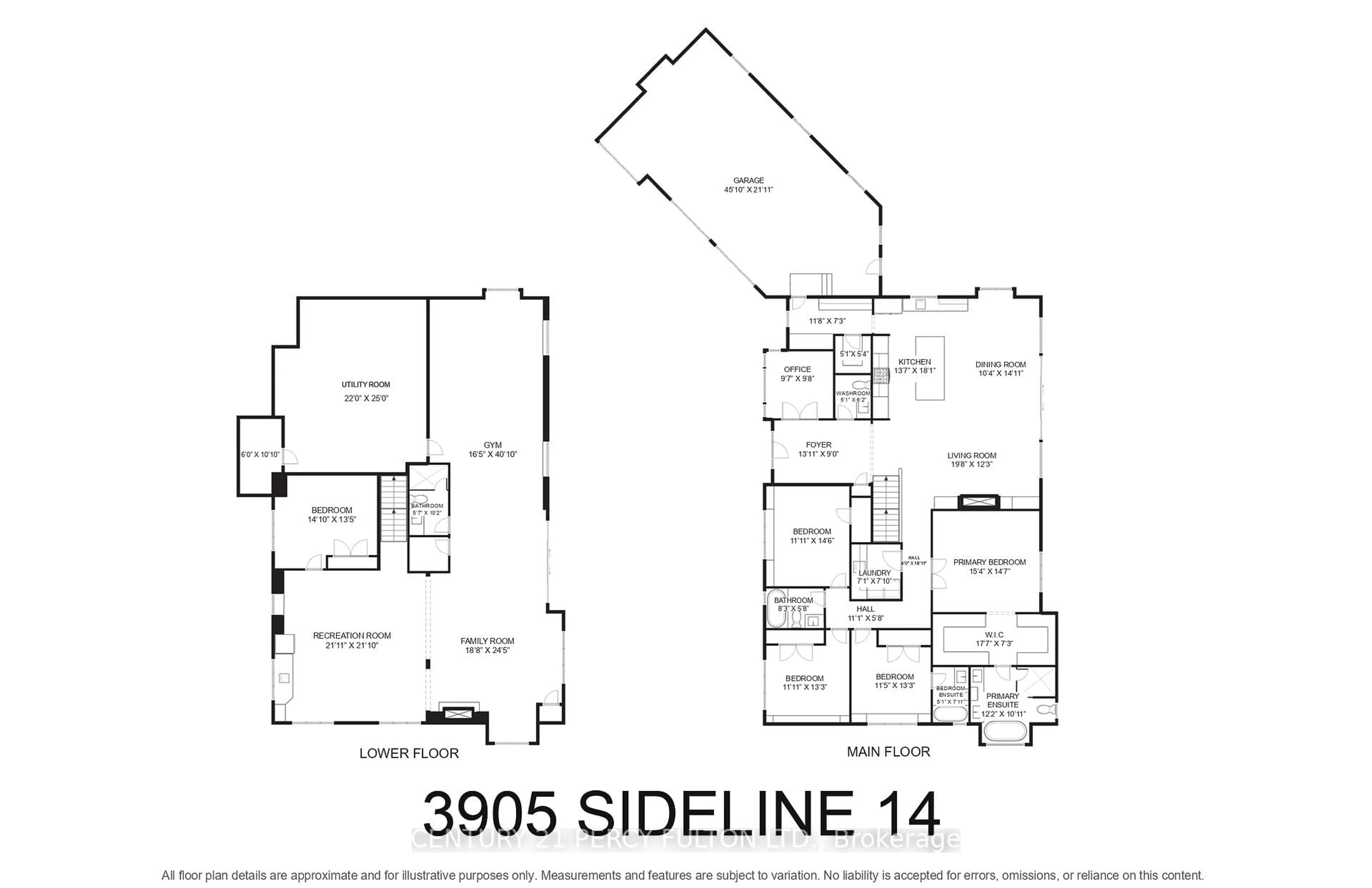 Floor plan for 3905 Sideline 14, Pickering Ontario L1Y 0B1