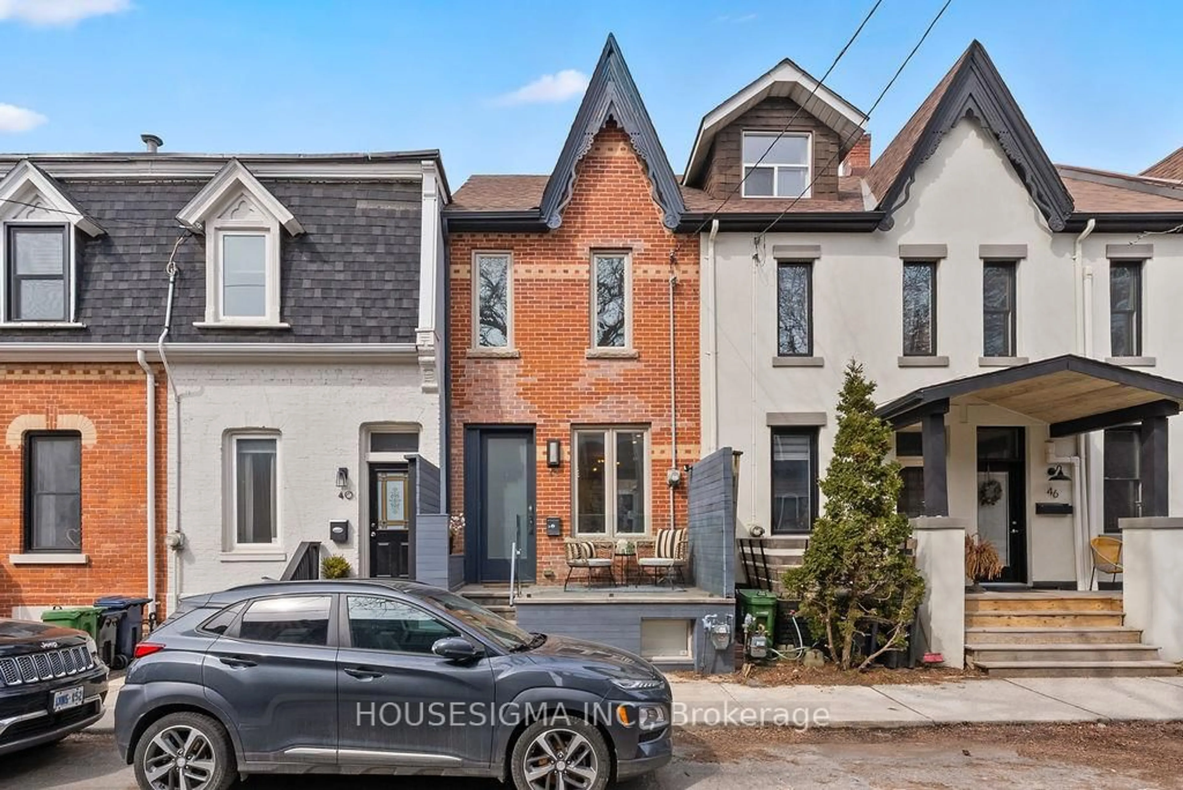 Home with brick exterior material, street for 42 Allen Ave, Toronto Ontario M4M 1T4