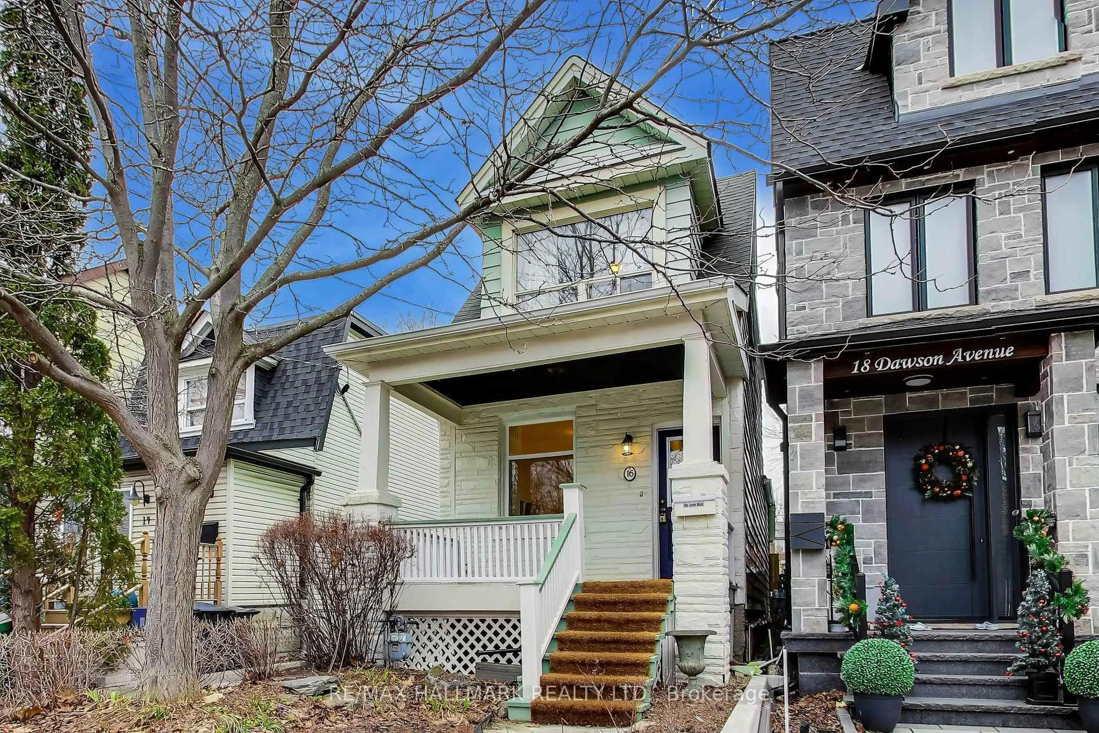 Home with brick exterior material, street for 16 Dawson Ave, Toronto Ontario M4J 1E5