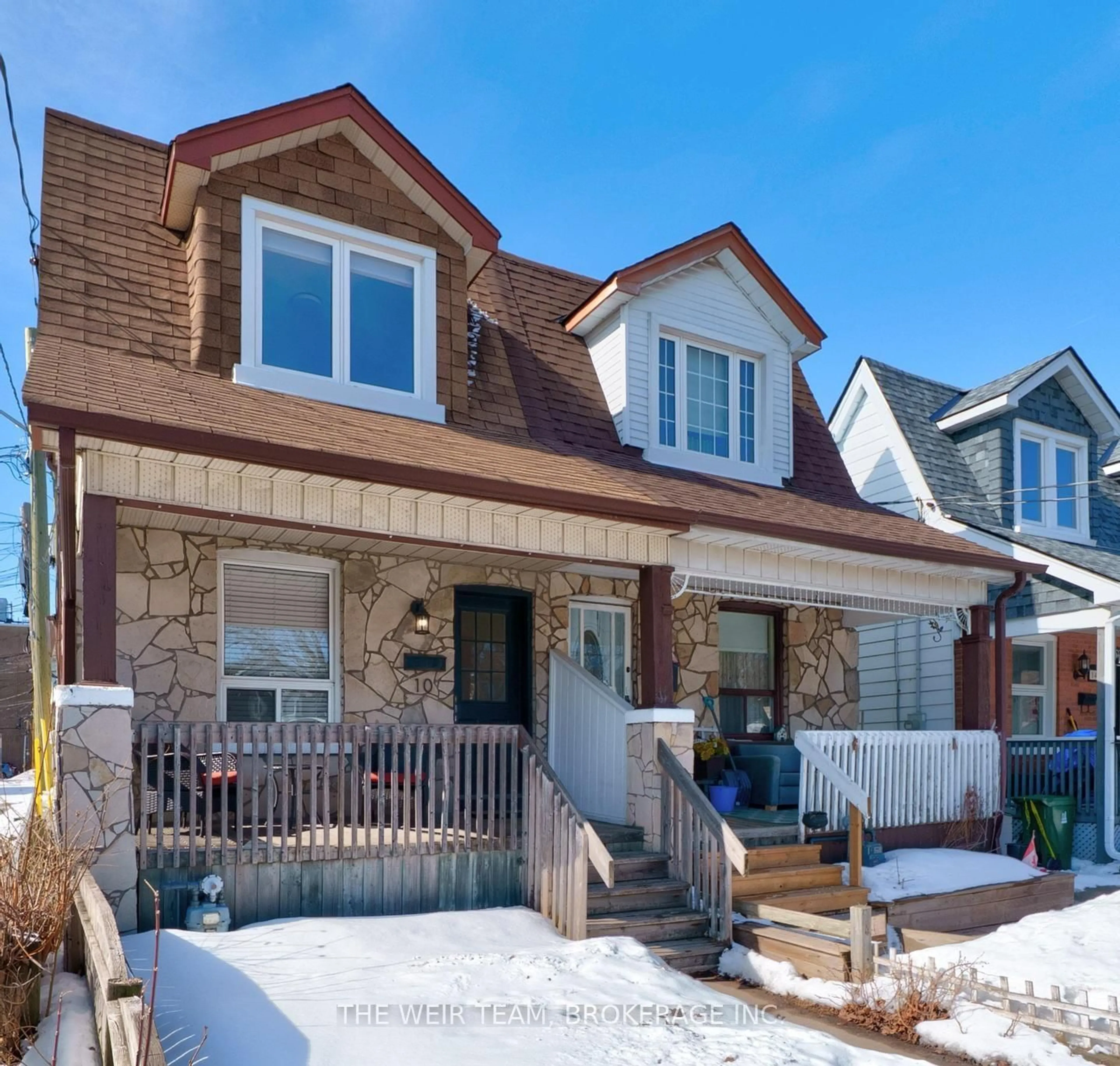 Home with brick exterior material, street for 10 Eldon Ave, Toronto Ontario M4C 5G1