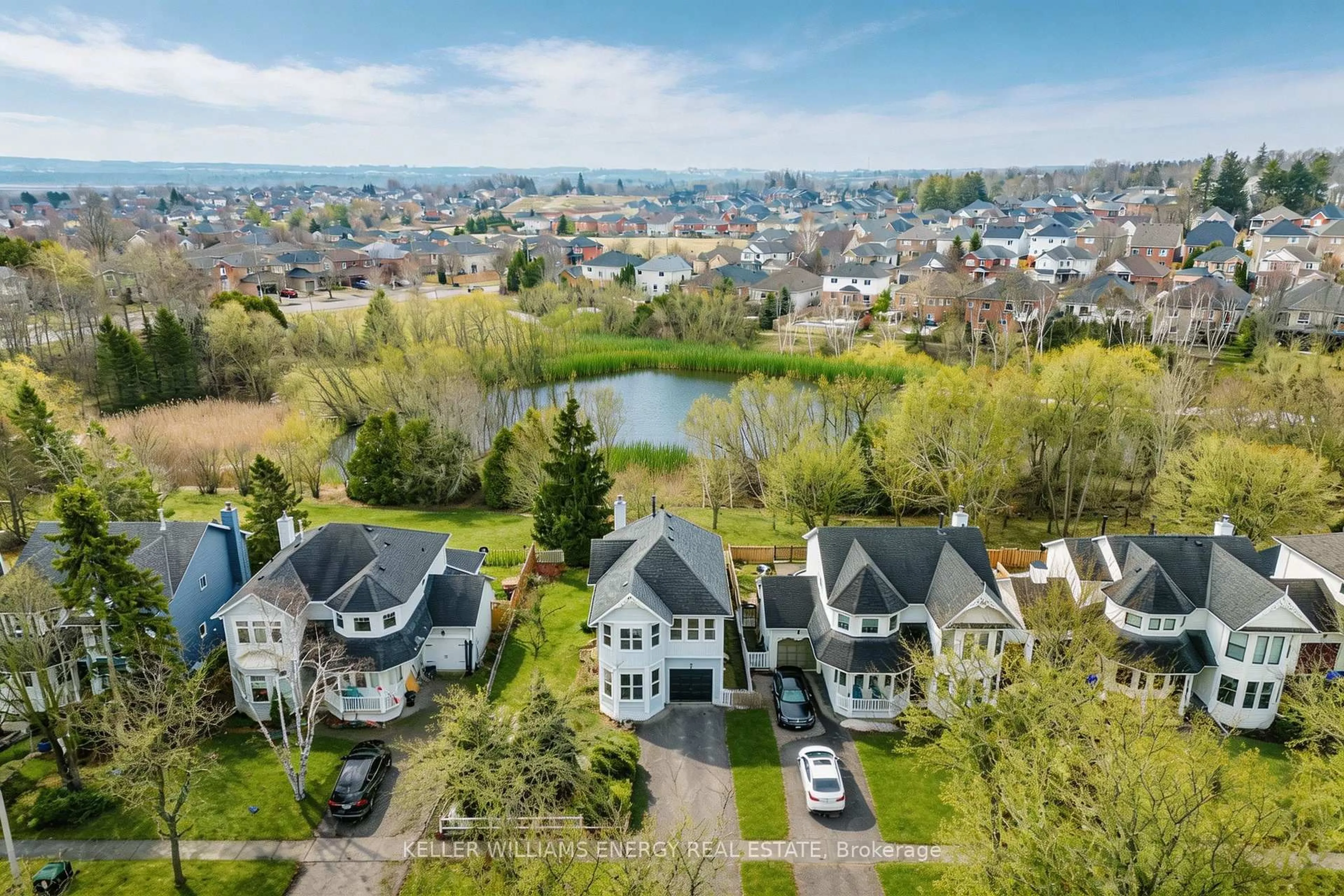 A pic from outside/outdoor area/front of a property/back of a property/a pic from drone, water/lake/river/ocean view for 135 Allan St, Scugog Ontario L9L 1E4