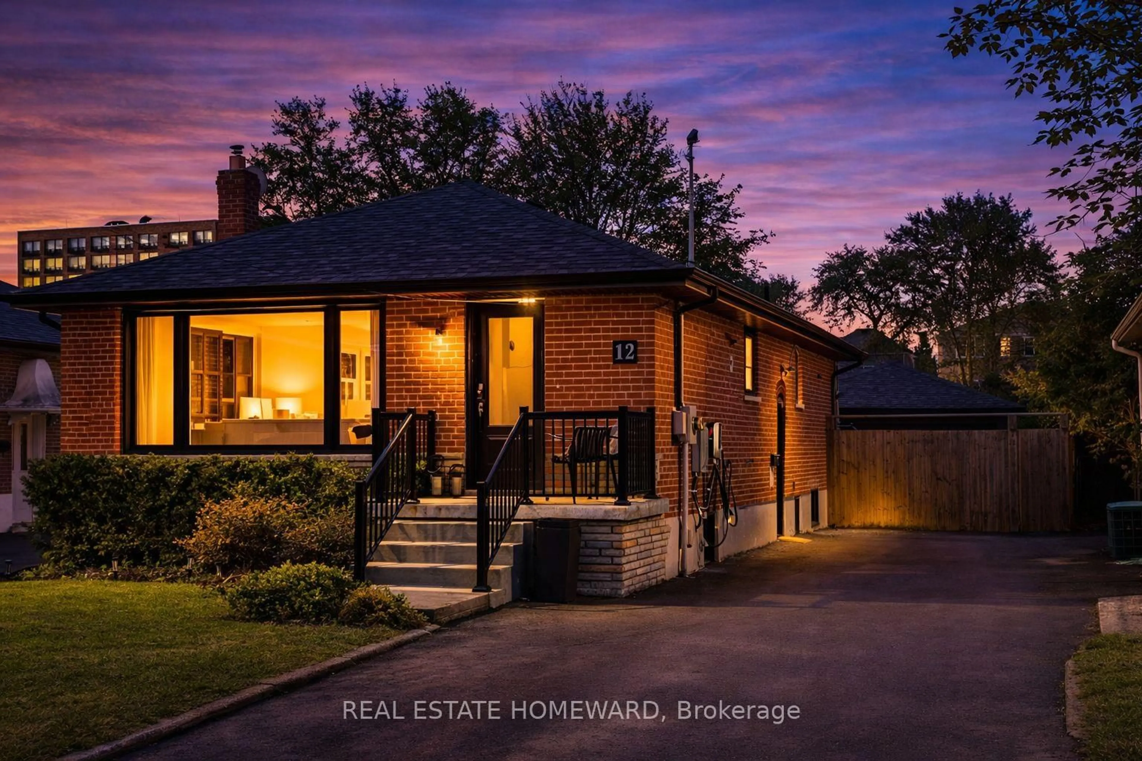 Home with brick exterior material, street for 12 Elinor Ave, Toronto Ontario M1R 3H2