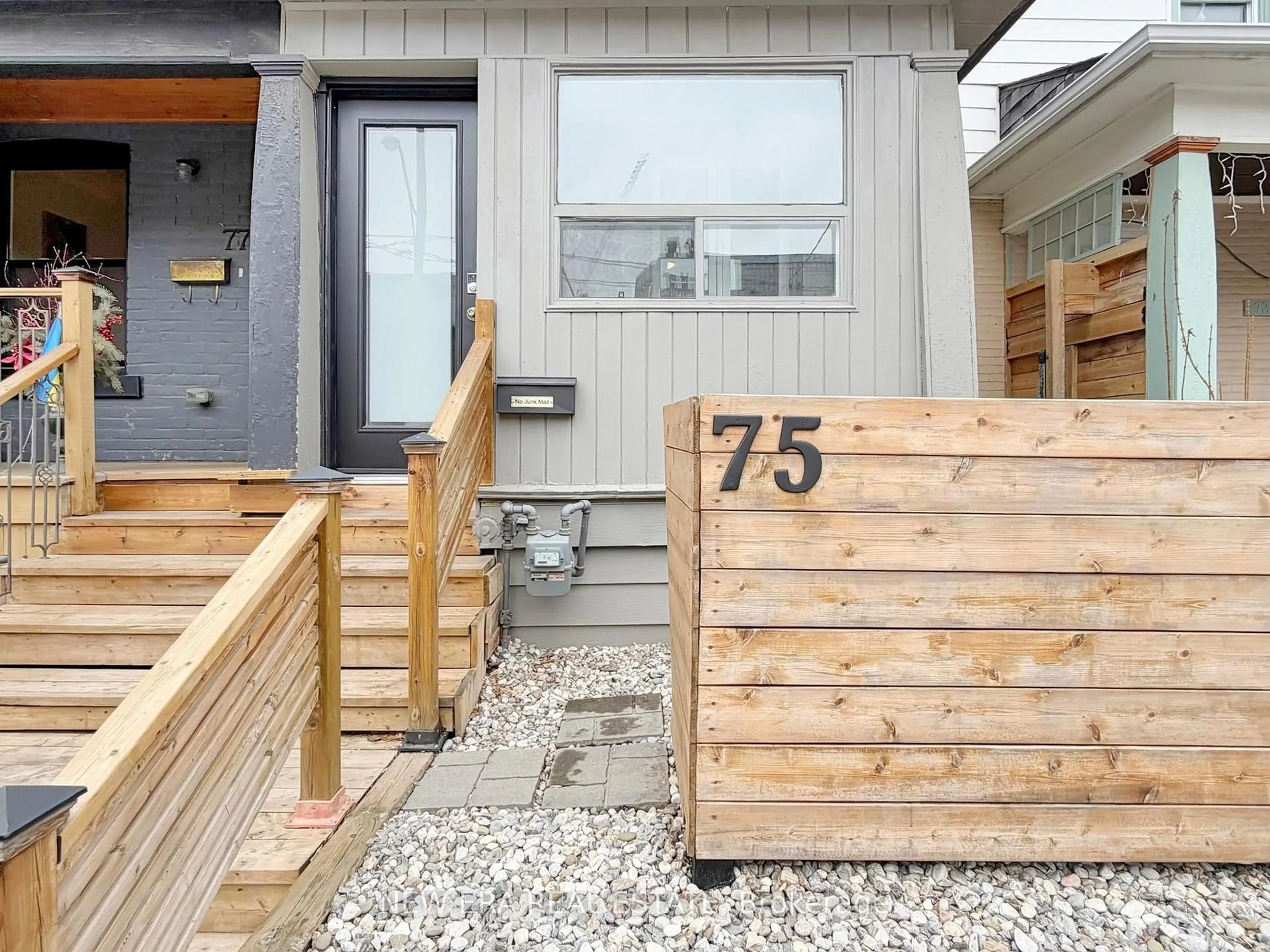 Indoor entryway for 75 Laing St, Toronto Ontario M4L 2N4