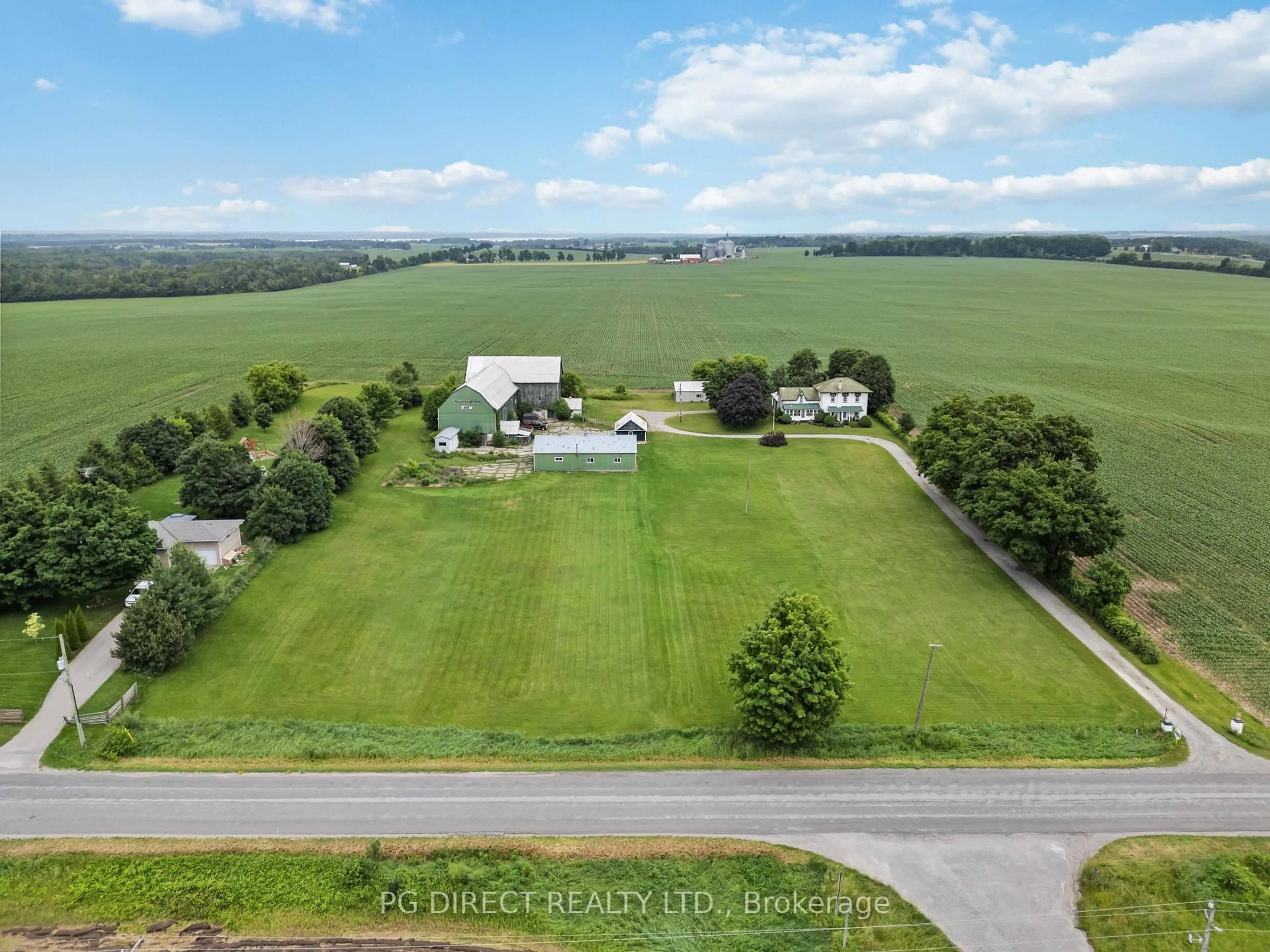 A pic from outside/outdoor area/front of a property/back of a property/a pic from drone, unknown for 3831 Edgerton Rd, Scugog Ontario L0B 1B0