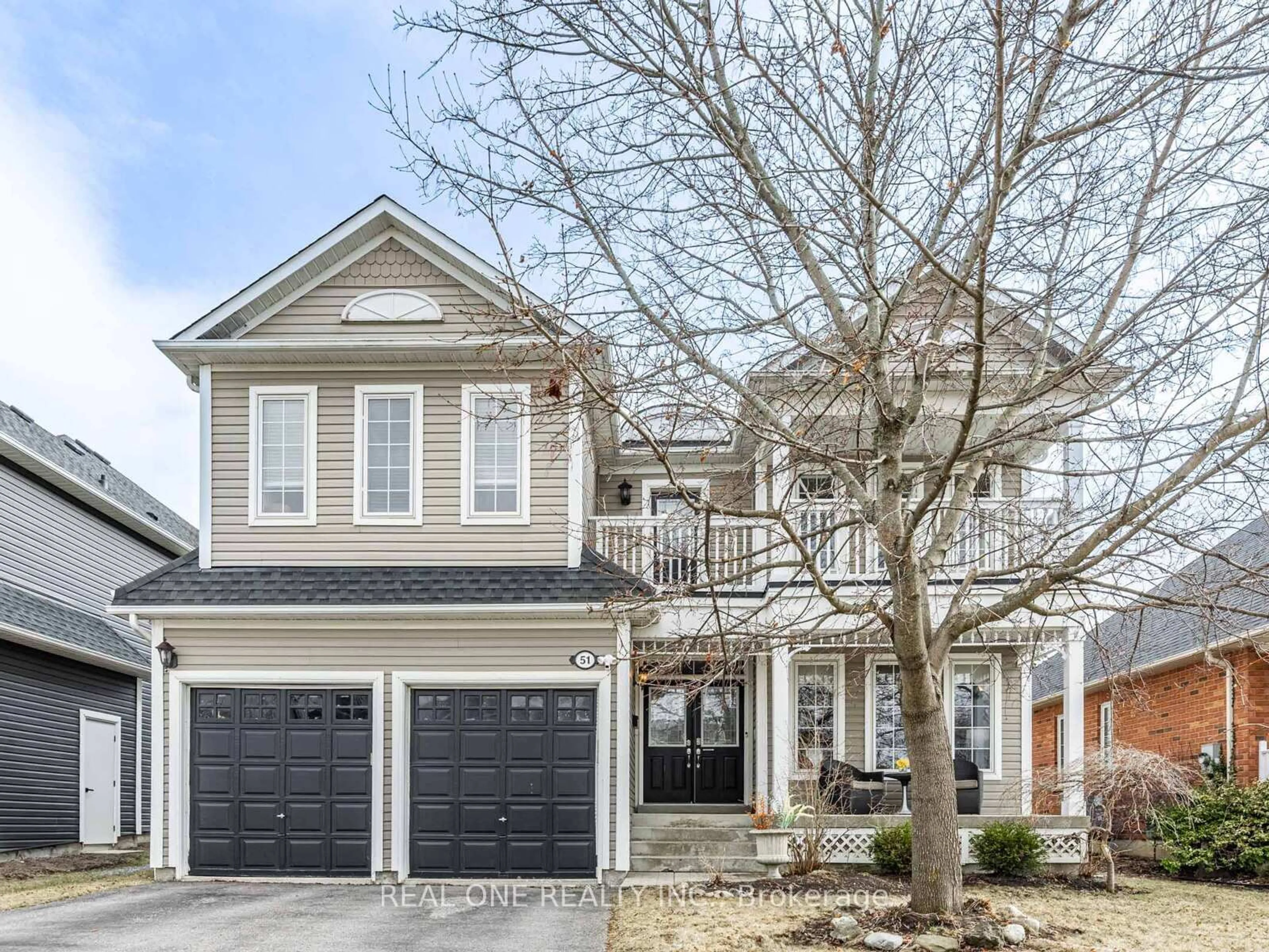 Home with brick exterior material, street for 51 Hanson Cres, Whitby Ontario L1M 2K9