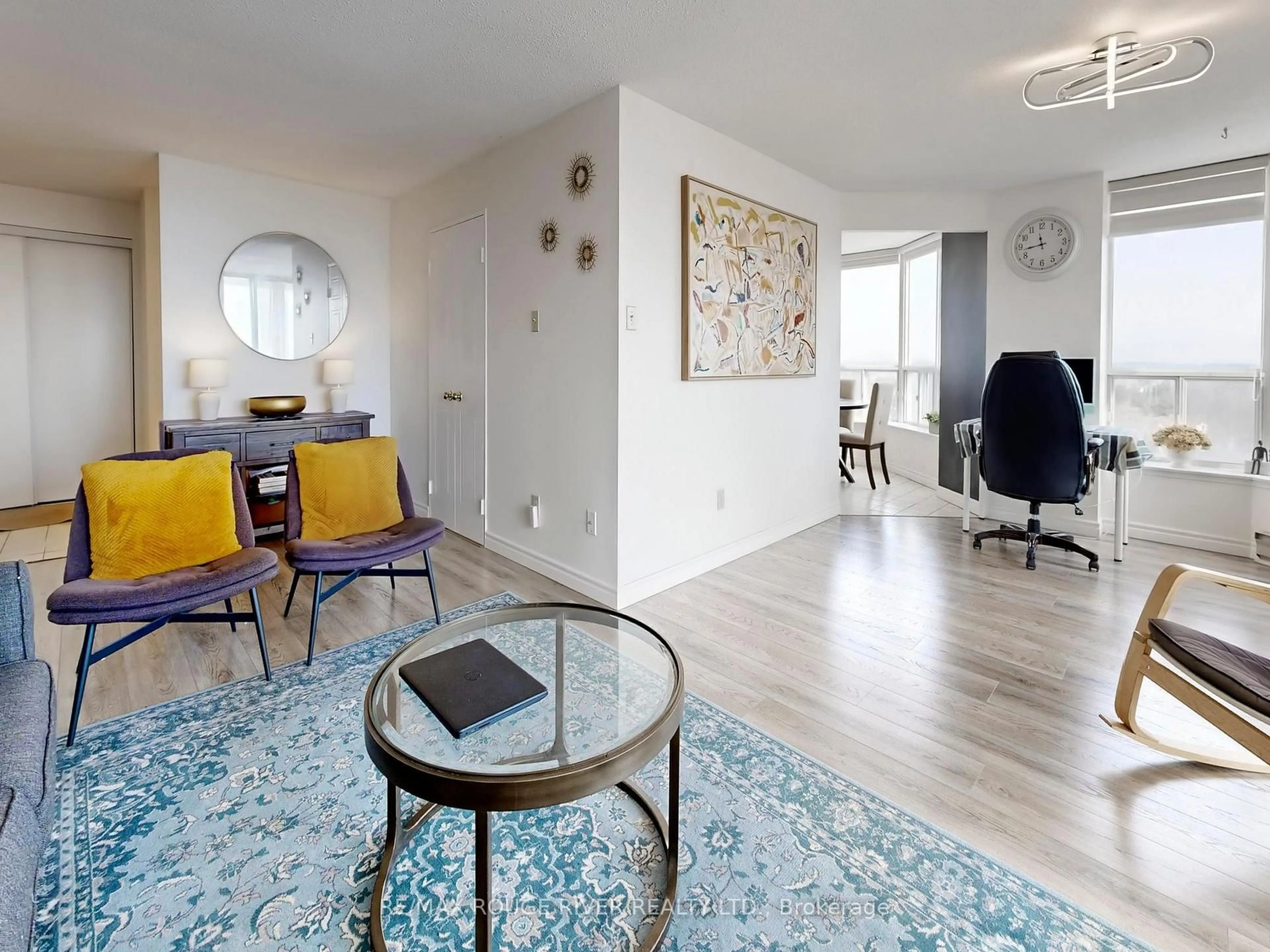 Living room with furniture, unknown for 410 McLevin Ave #602, Toronto Ontario M1B 5J5