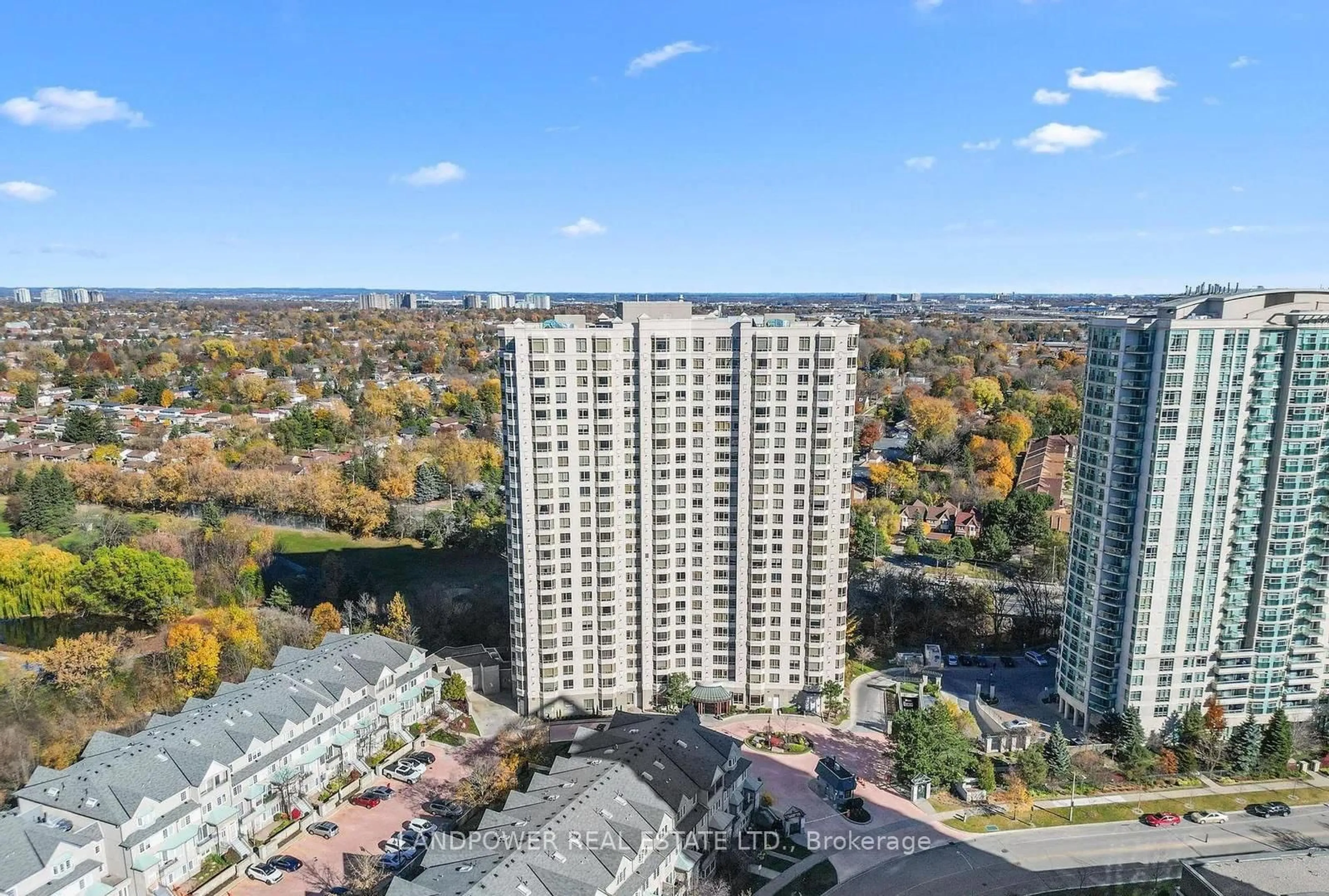 A pic from outside/outdoor area/front of a property/back of a property/a pic from drone, city buildings view from balcony for 228 Bonis Ave #803, Toronto Ontario M1T 3W4