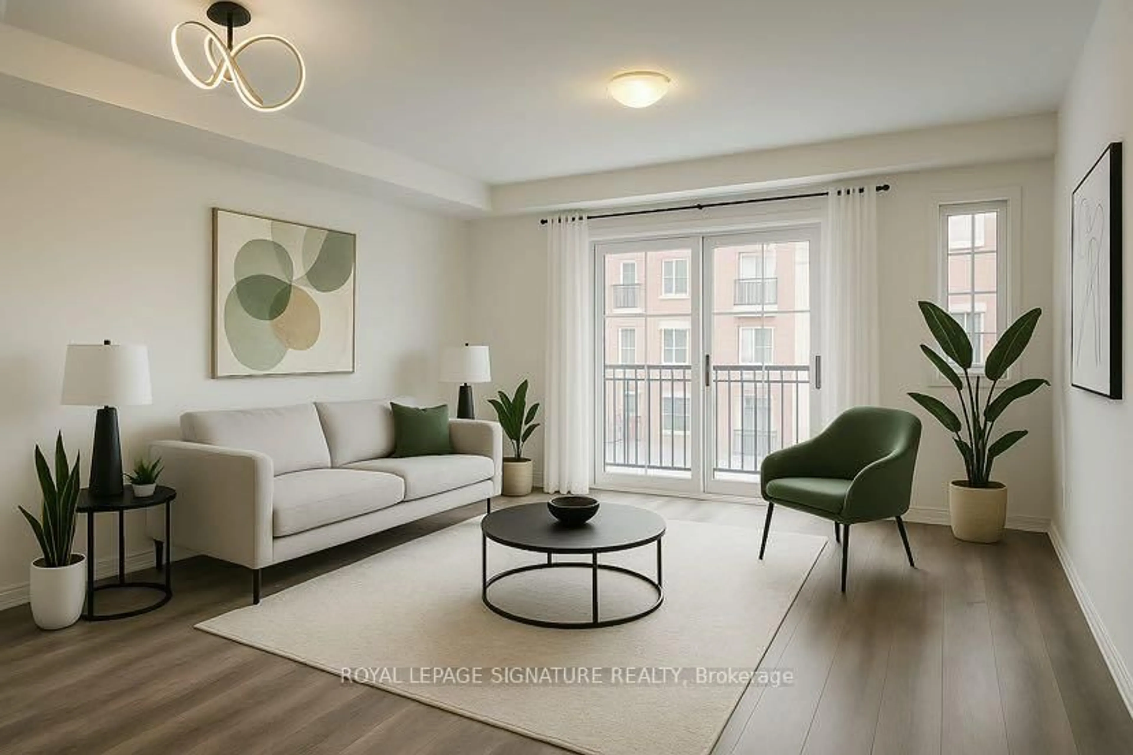 Living room with furniture, unknown for 2336 Chevron Prince Path #330, Oshawa Ontario L1L 0K8