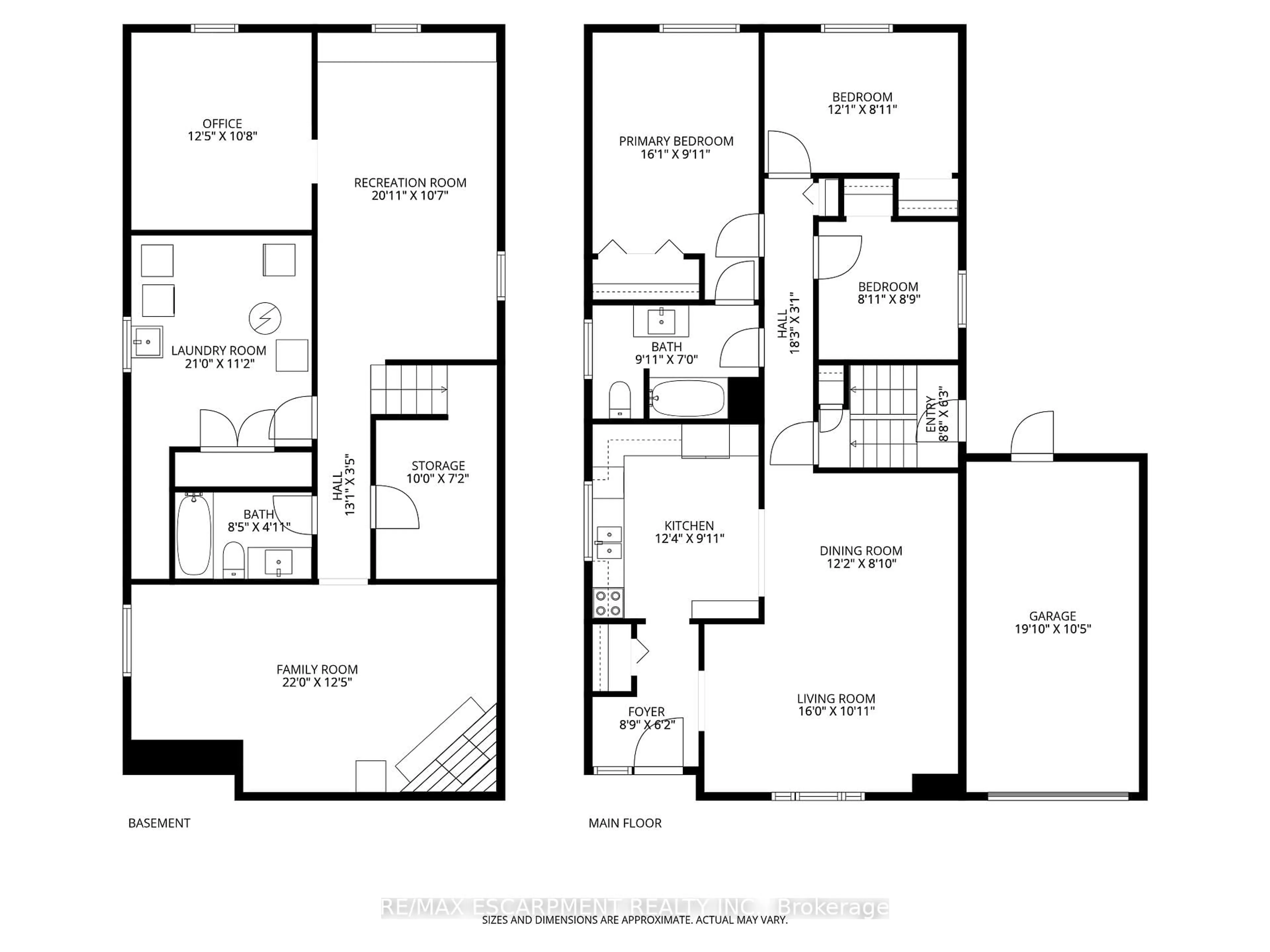 Floor plan for 777 Hillcrest Rd, Pickering Ontario L1W 2P5