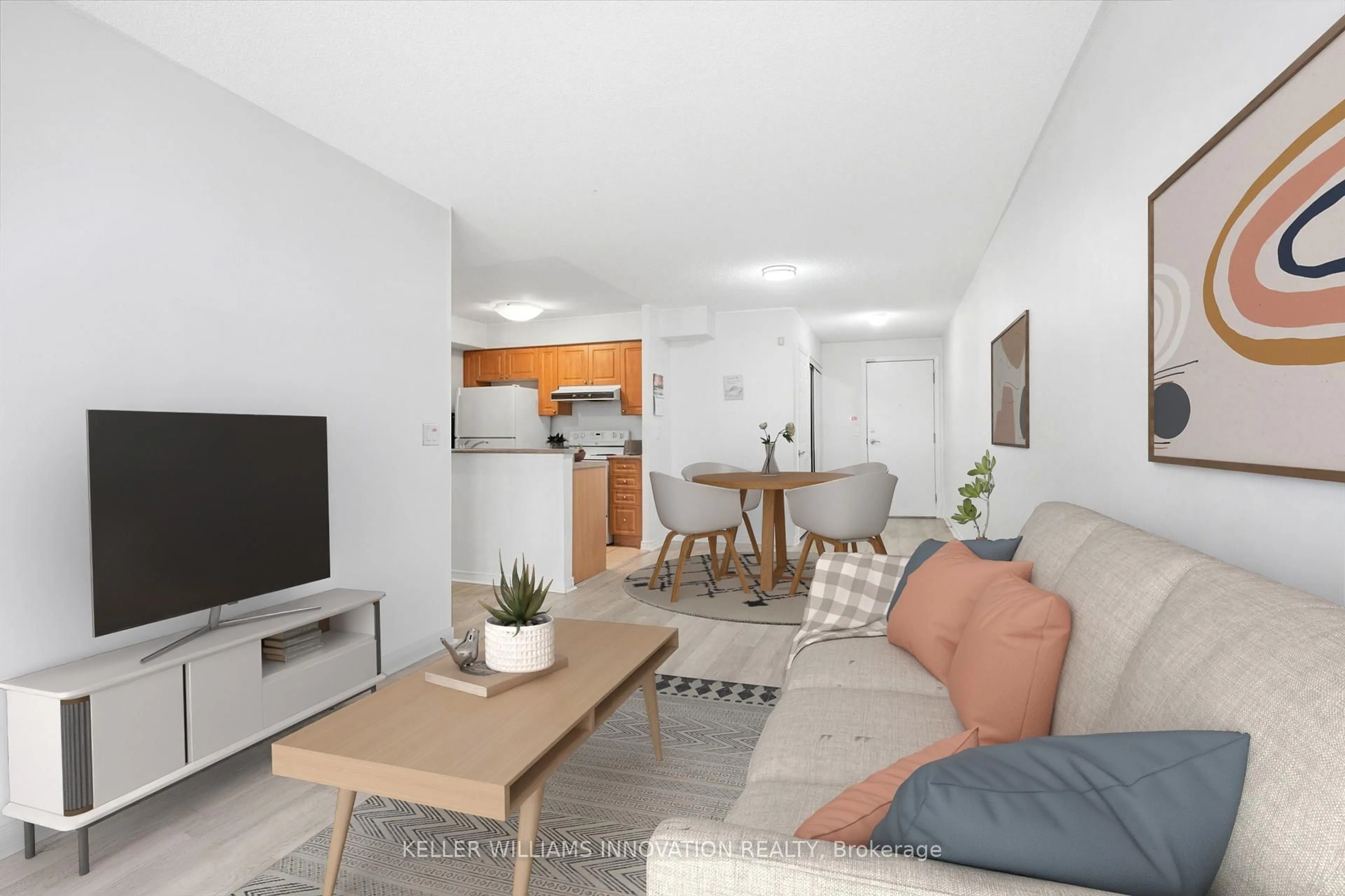 Living room with furniture, unknown for 3560 Kingston Rd, Toronto Ontario M1M 3X9