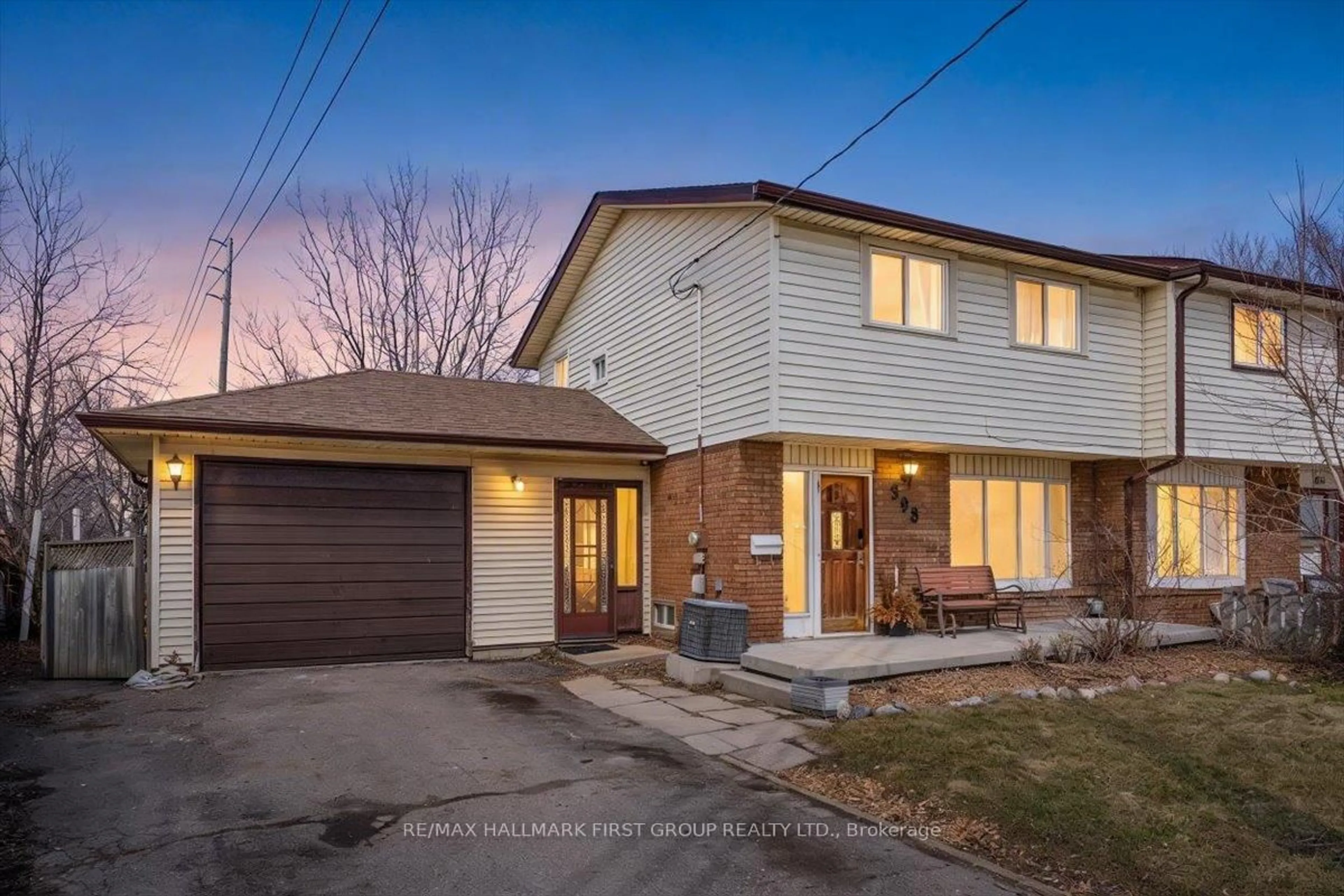 Home with brick exterior material, street for 398 Dean Ave, Oshawa Ontario L1H 3E2