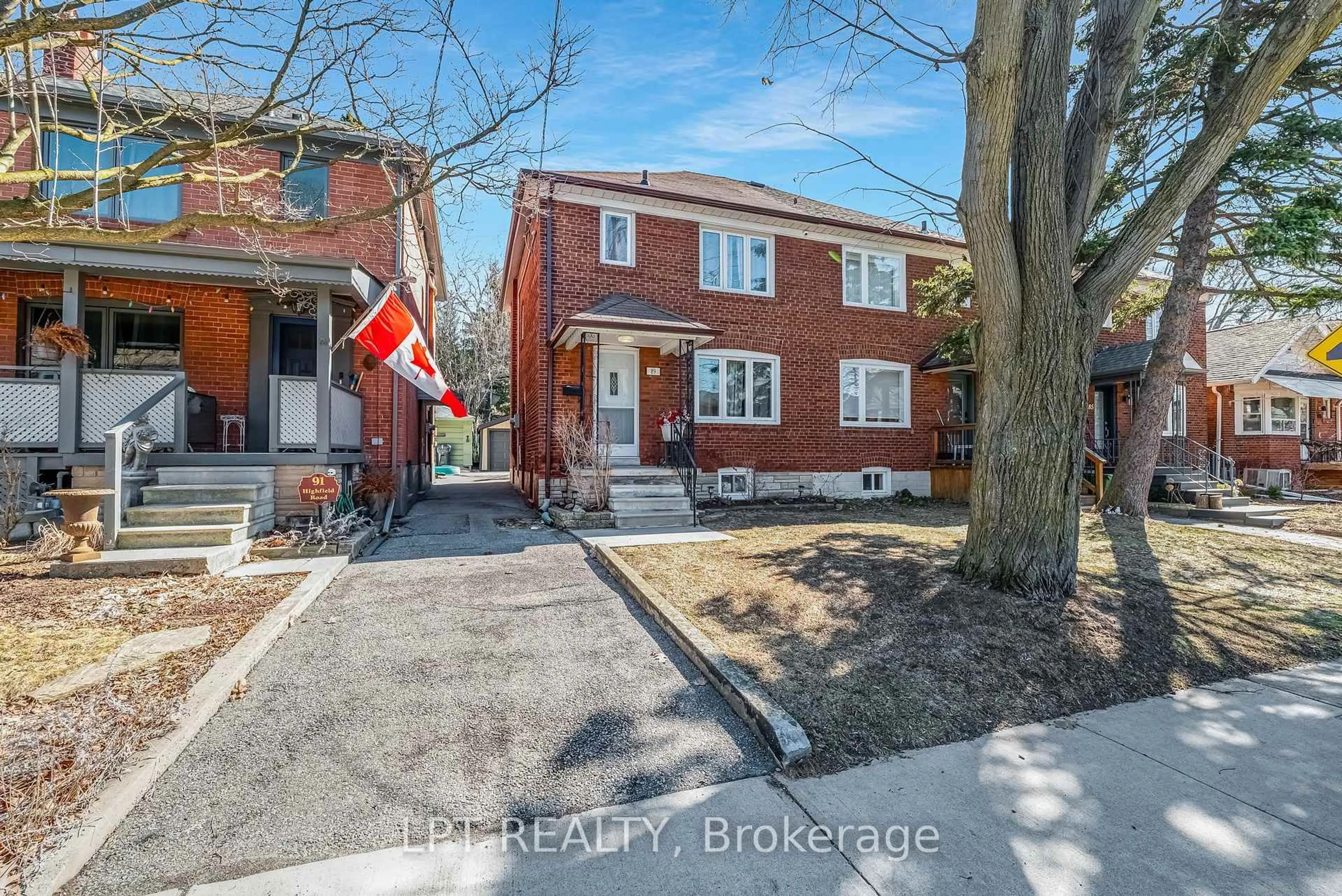 Home with brick exterior material, street for 89 Highfield Rd, Toronto Ontario M4L 2T9