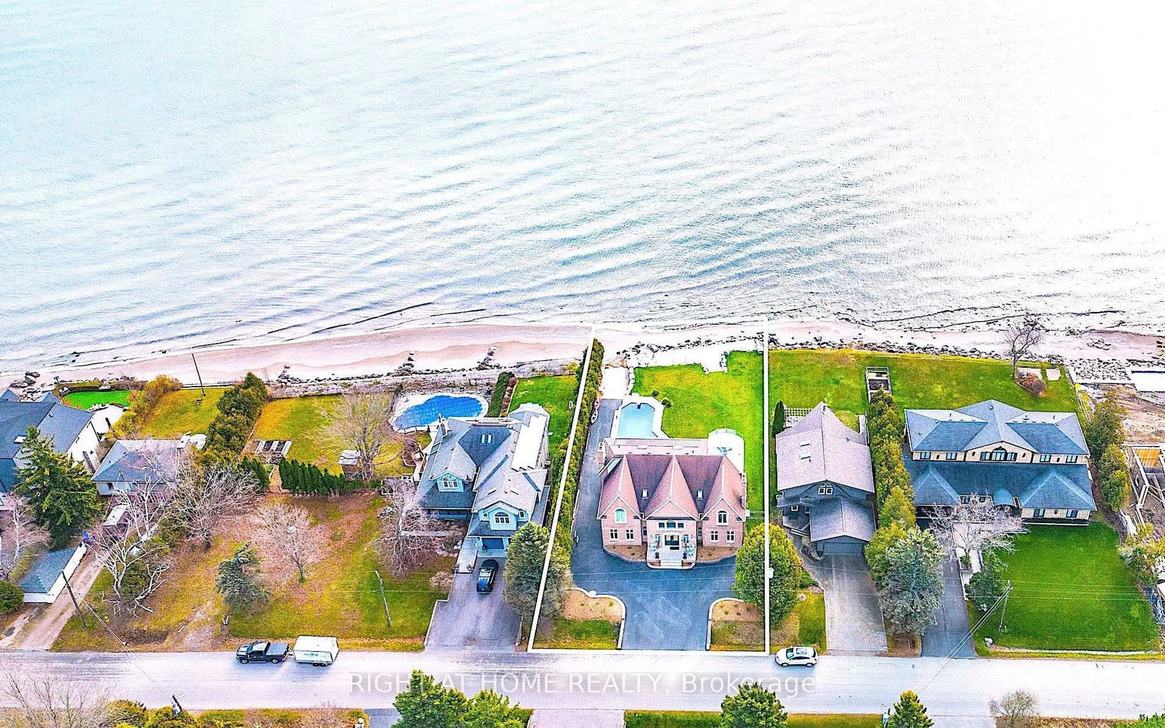 A pic from outside/outdoor area/front of a property/back of a property/a pic from drone, water/lake/river/ocean view for 26 Ontoro Blvd, Ajax Ontario L1Z 1X6