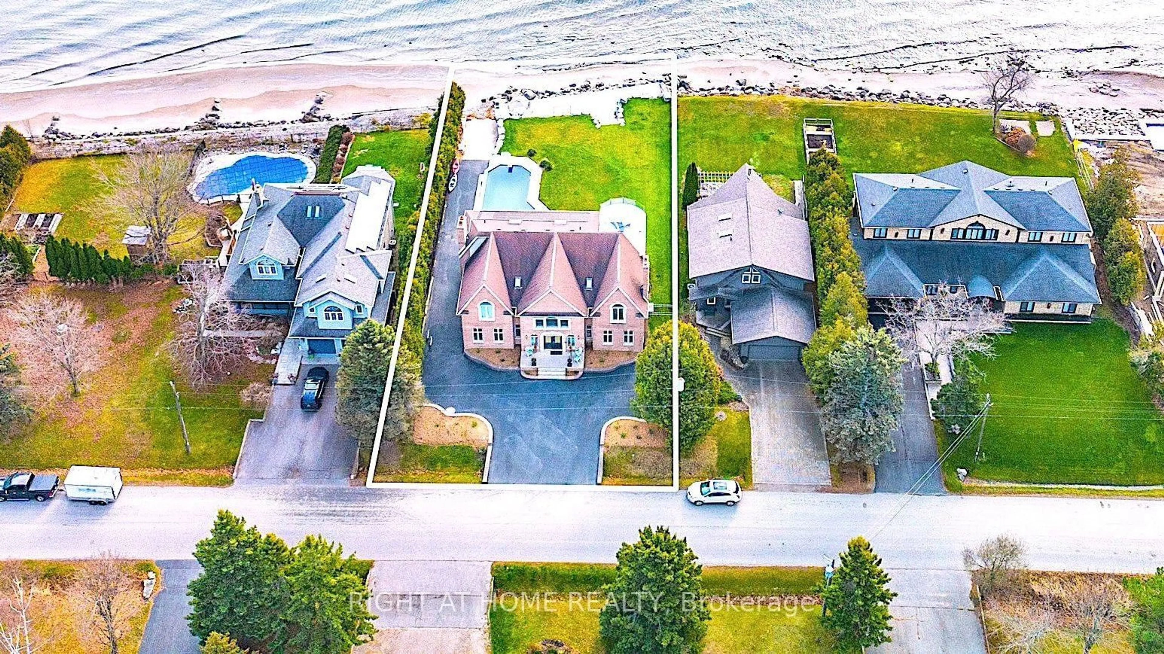A pic from outside/outdoor area/front of a property/back of a property/a pic from drone, water/lake/river/ocean view for 26 Ontoro Blvd, Ajax Ontario L1Z 1X6