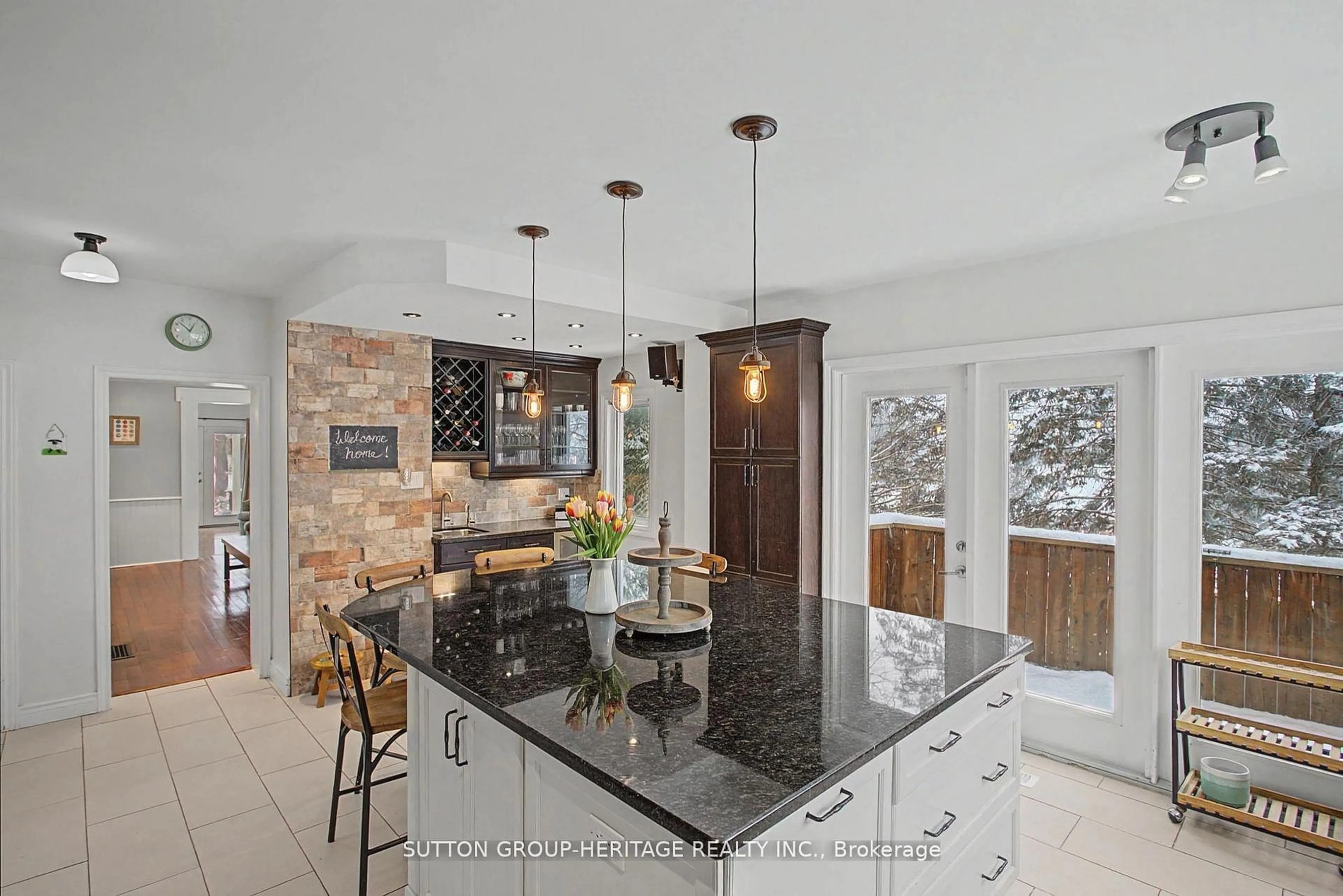 Contemporary kitchen, ceramic/tile floor for 2460 Sixth Concession Rd, Pickering Ontario L0H 1H0