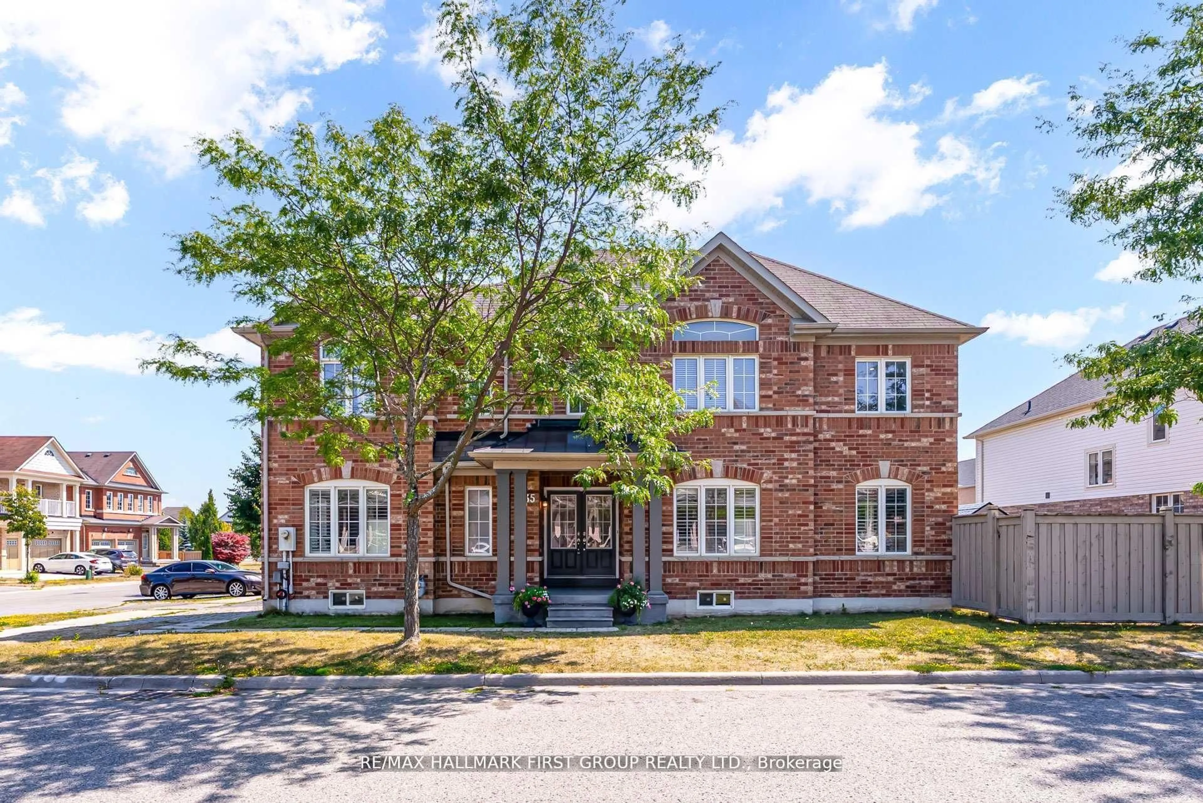 Home with brick exterior material, street for 35 Elliottglen Dr, Ajax Ontario L1Z 0H1
