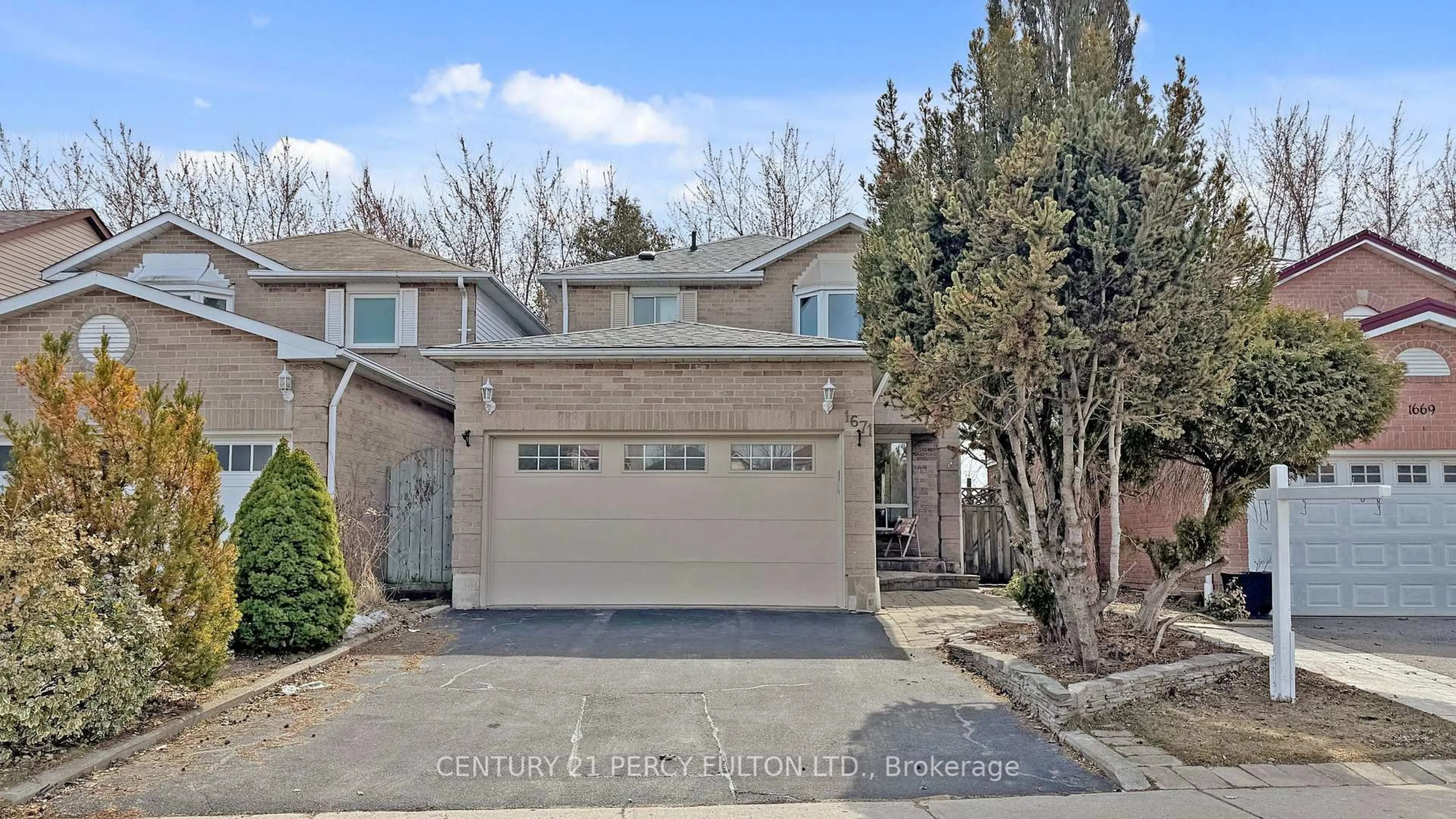 Home with brick exterior material, street for 1671 Portland Crt, Pickering Ontario L1V 5L5
