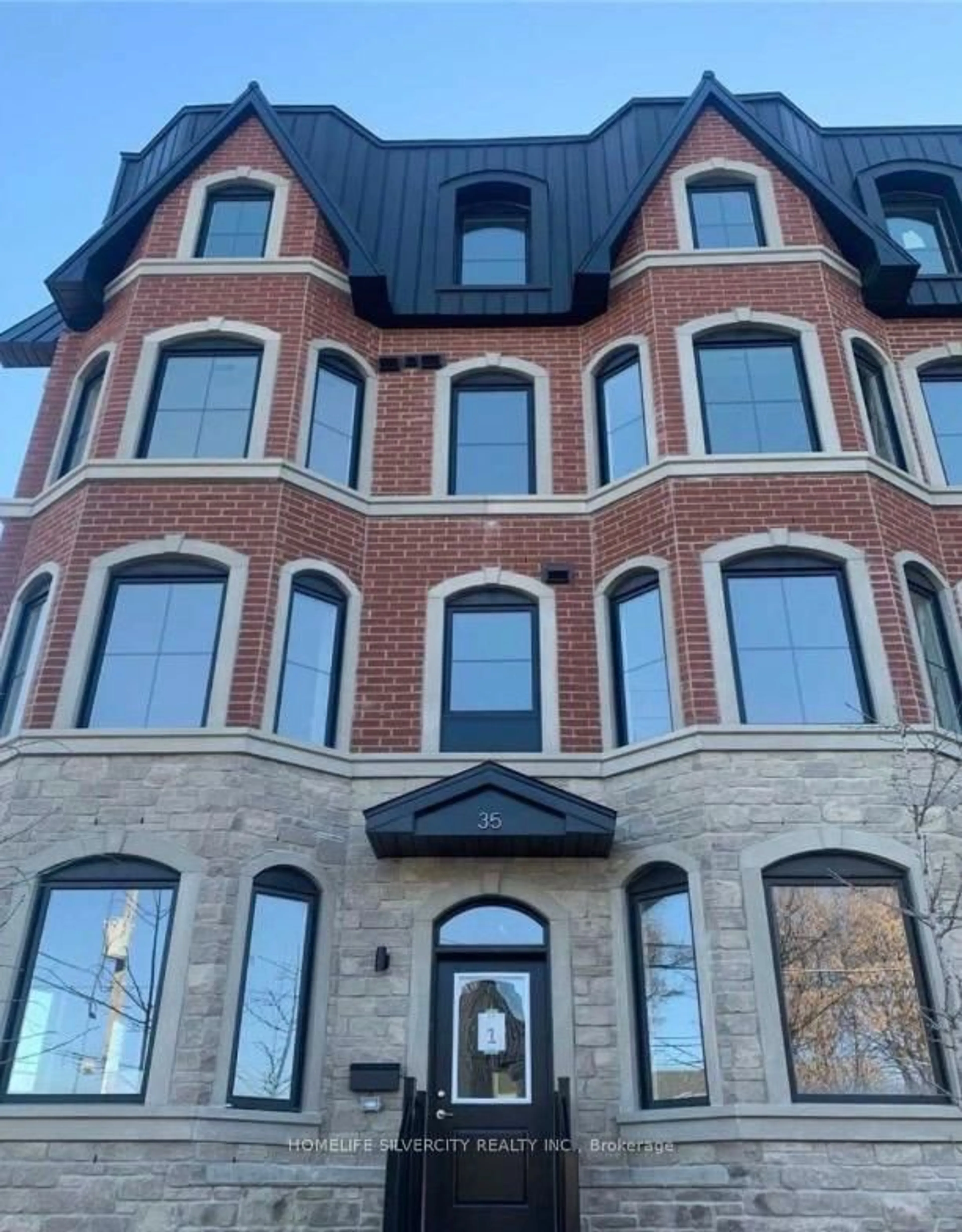 Home with brick exterior material, building for 35 Somers Ave #1, Toronto Ontario M4J 1W2