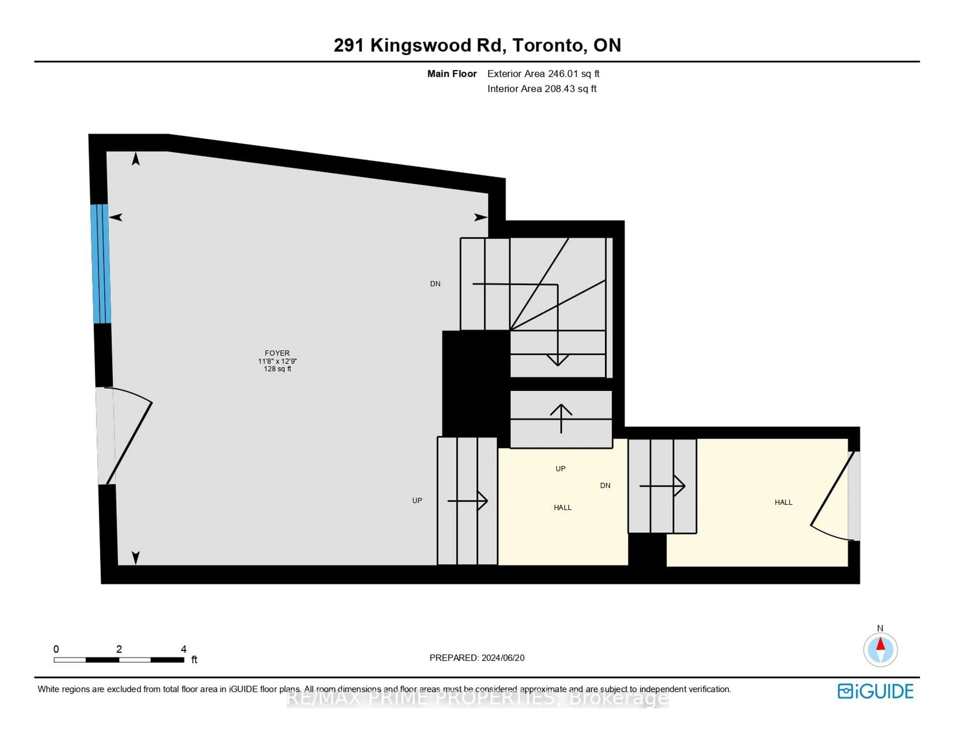 Floor plan for 291 Kingswood Rd, Toronto Ontario M4E 3N8