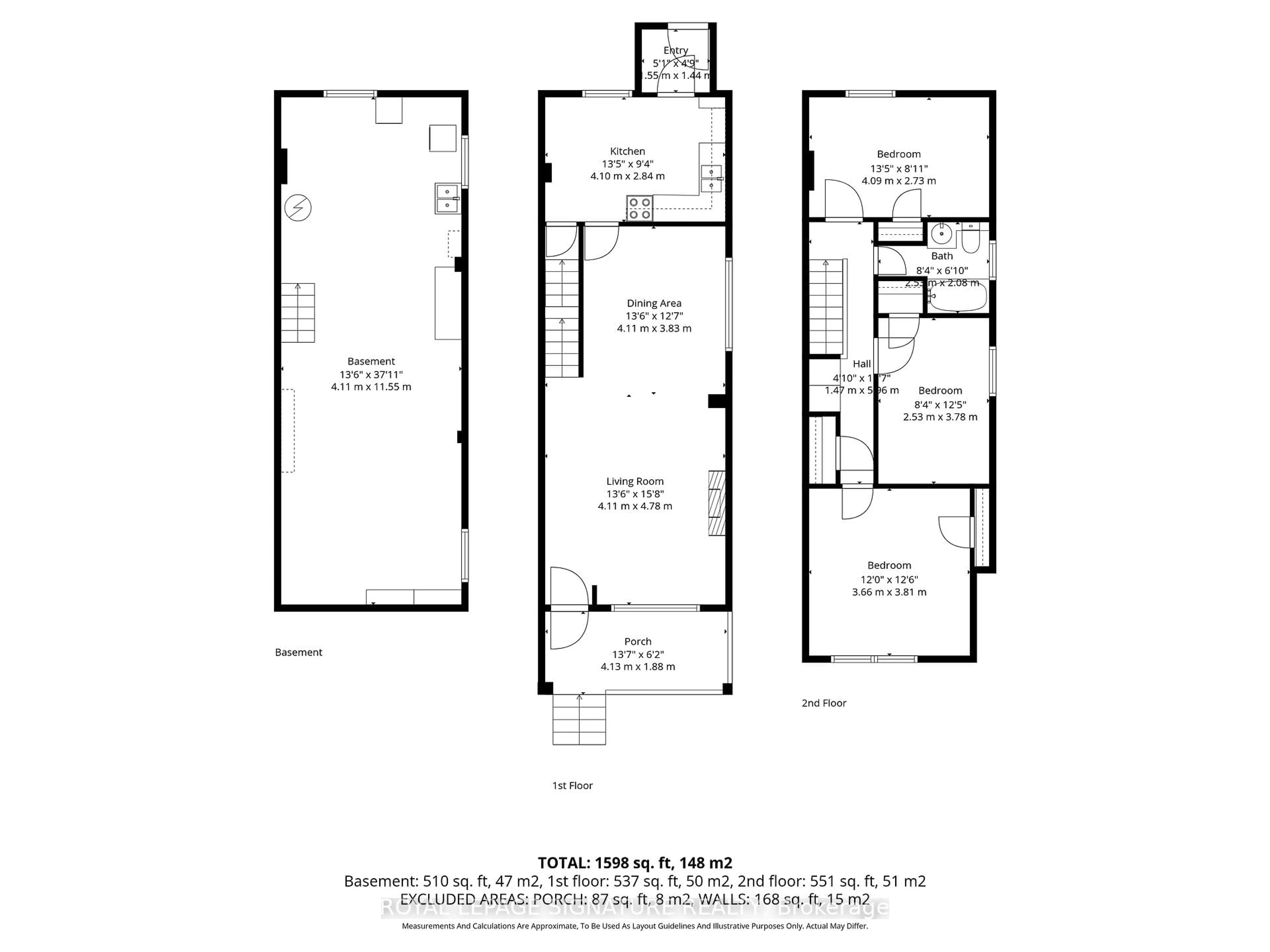 Floor plan for 15 Marlow Ave, Toronto Ontario M4J 3T8