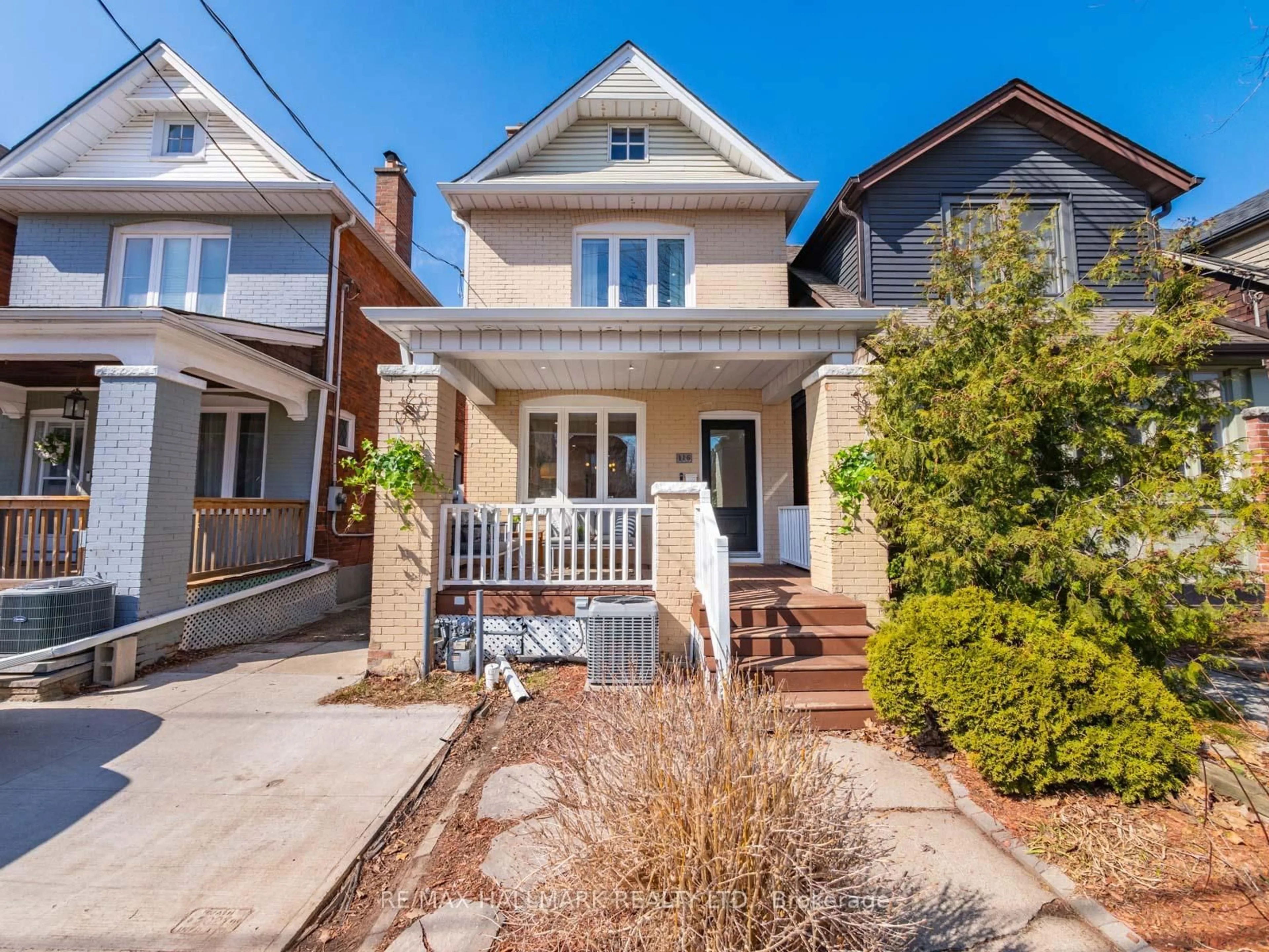 Home with brick exterior material, street for 116 Coleman Ave, Toronto Ontario M4C 1R1