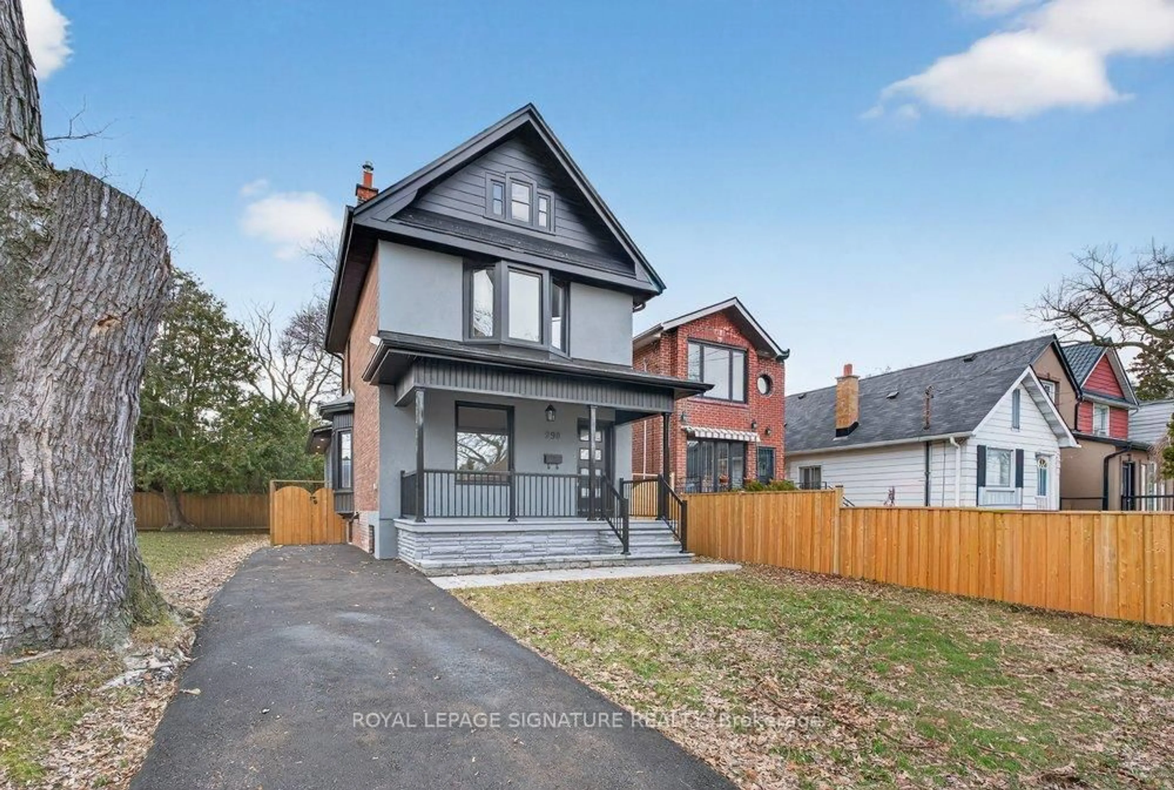Home with brick exterior material, street for 290 Chisholm Ave, Toronto Ontario M4C 4W7