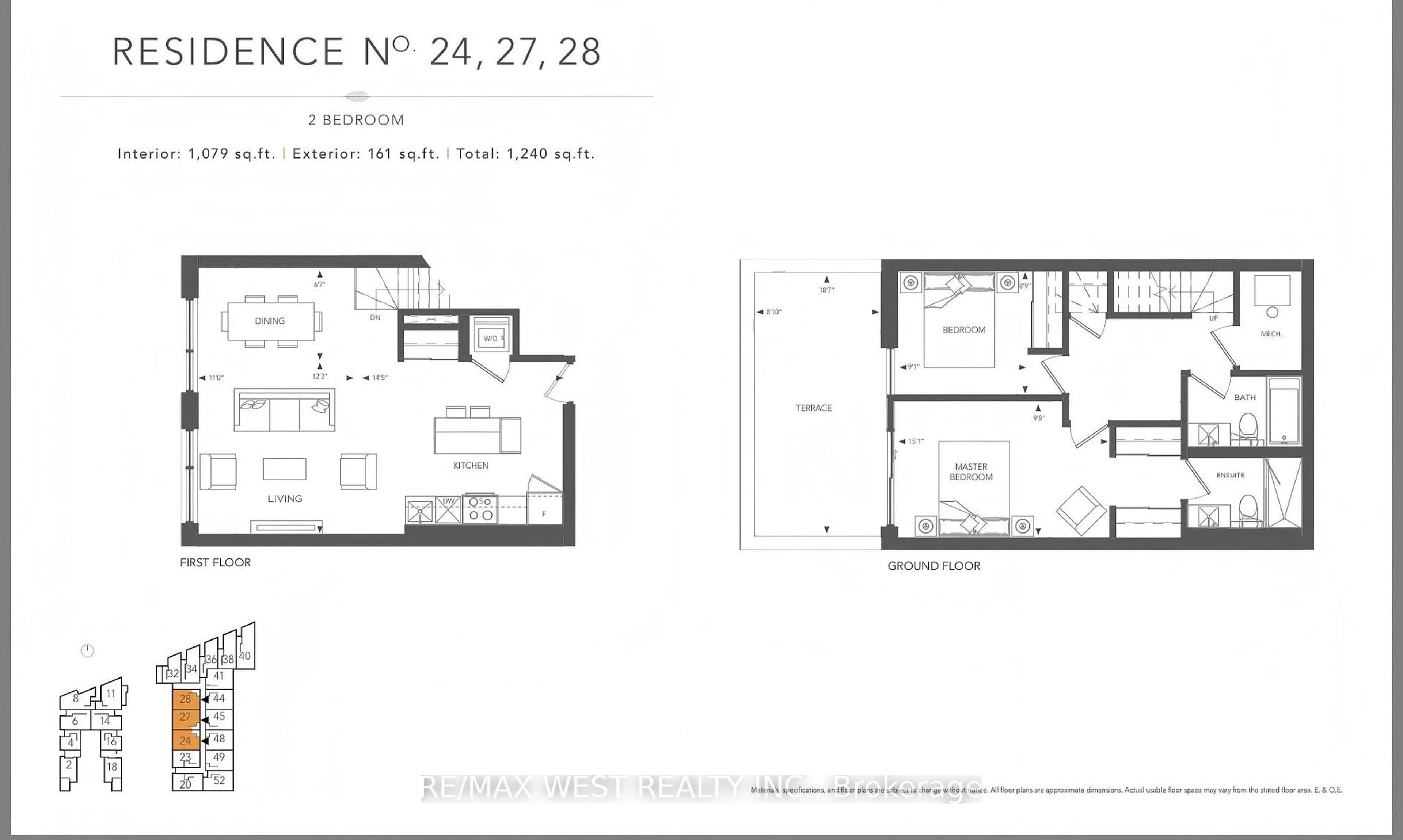 Floor plan for 35 Brichcliff Ave #27, Toronto Ontario M1N 3C5