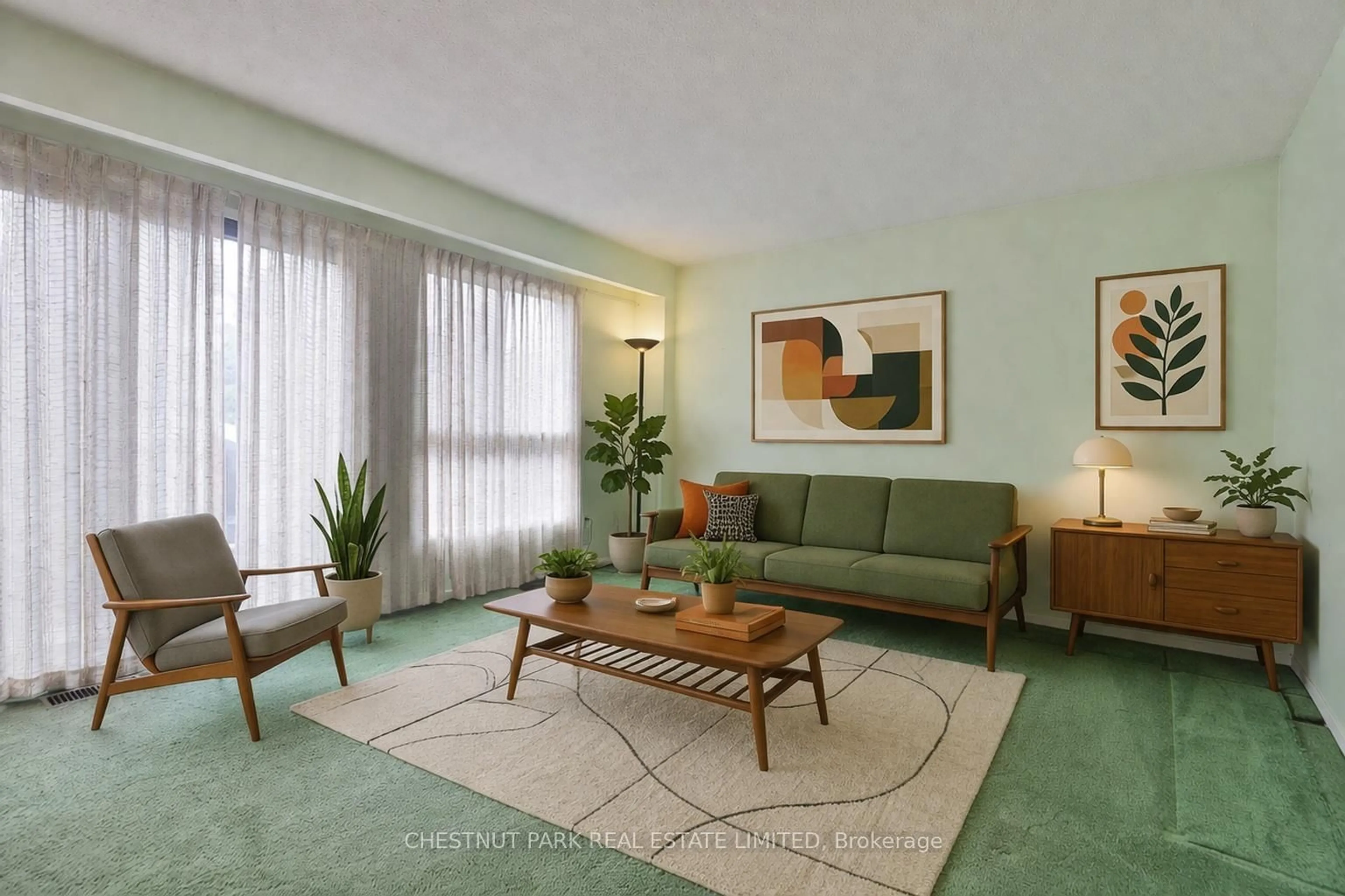Living room with furniture, unknown for 107 Burrows Hall Blvd #56, Toronto Ontario M1B 1Z7