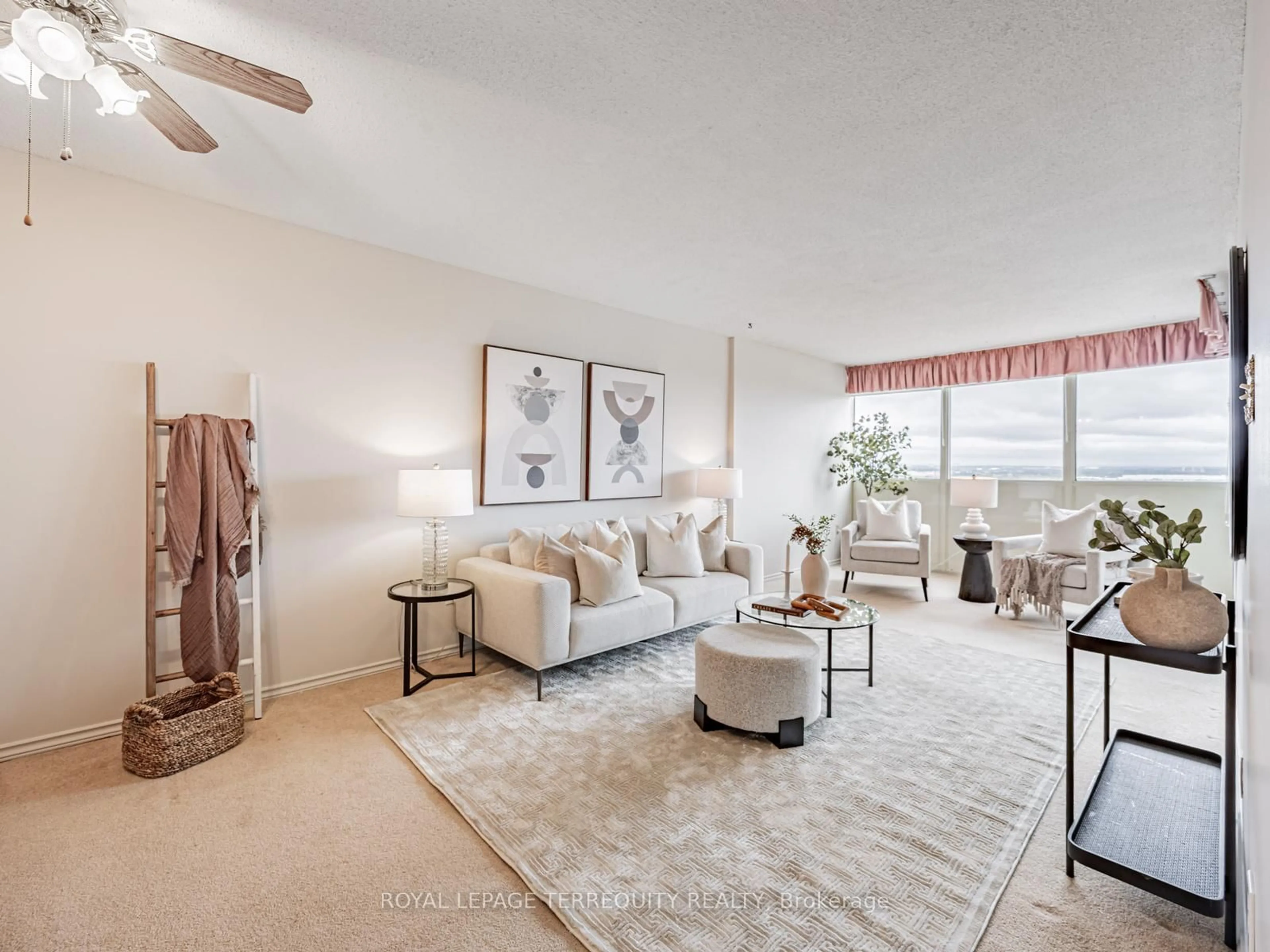 Living room with furniture, unknown for 44 Falby Crt #1711, Ajax Ontario L1S 3L1