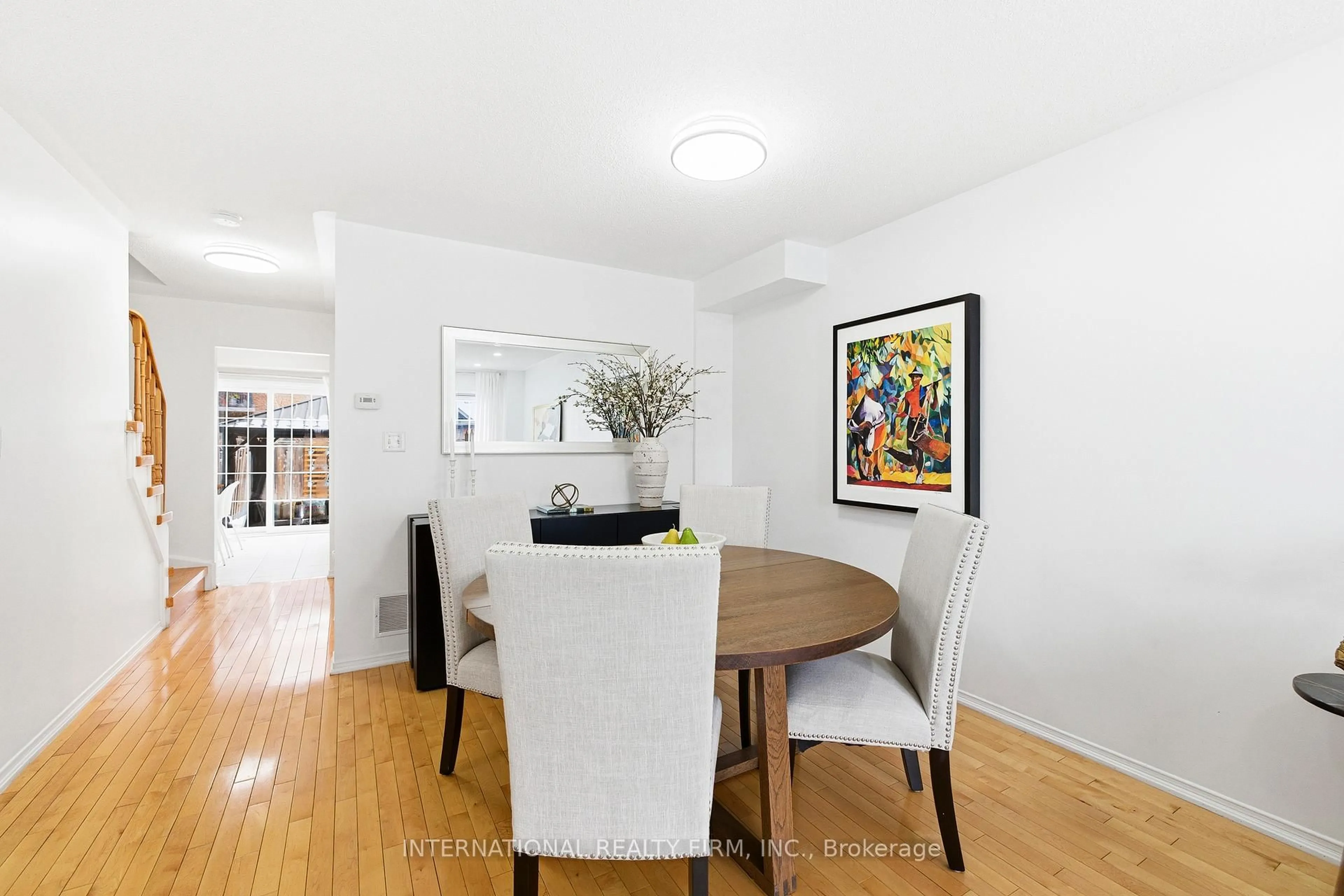 Dining room, wood/laminate floor for 35 Ventura Lane, Ajax Ontario L1T 0C4