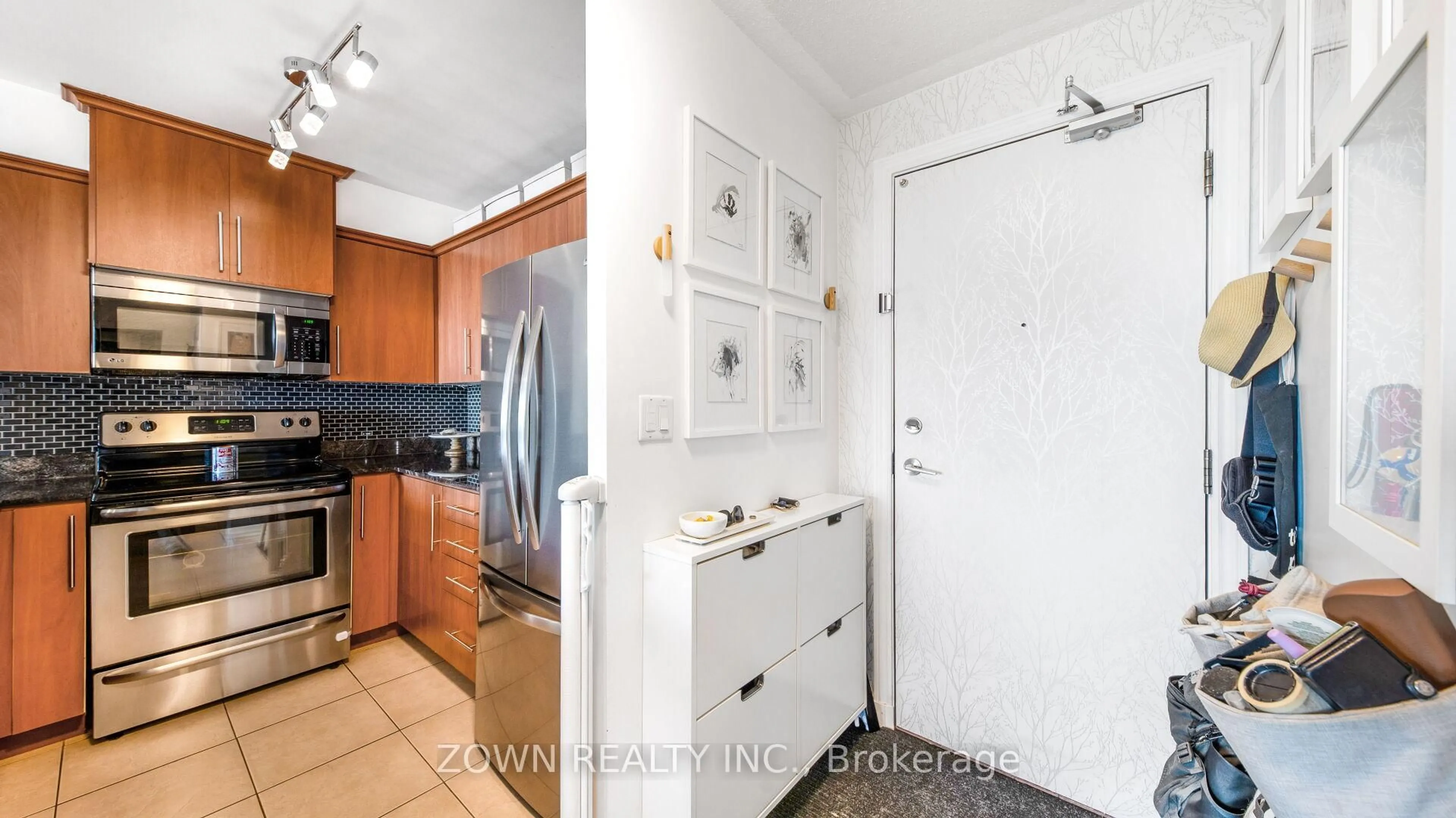 Standard kitchen, ceramic/tile floor for 6 Rosebank Dr #LPHi, Toronto Ontario M1B 0A1