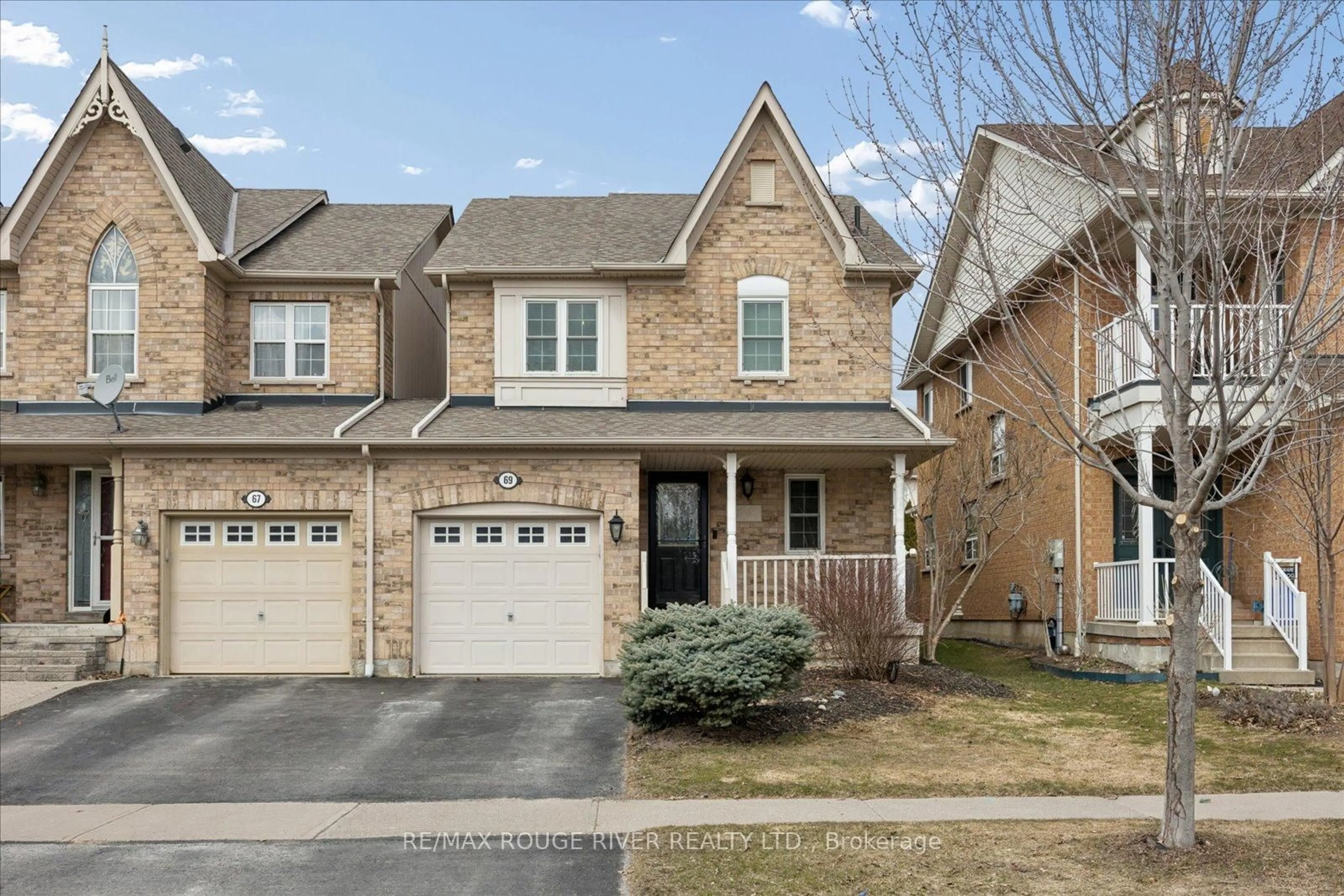 Home with brick exterior material, street for 69 Wessex Dr, Whitby Ontario L1M 2C2