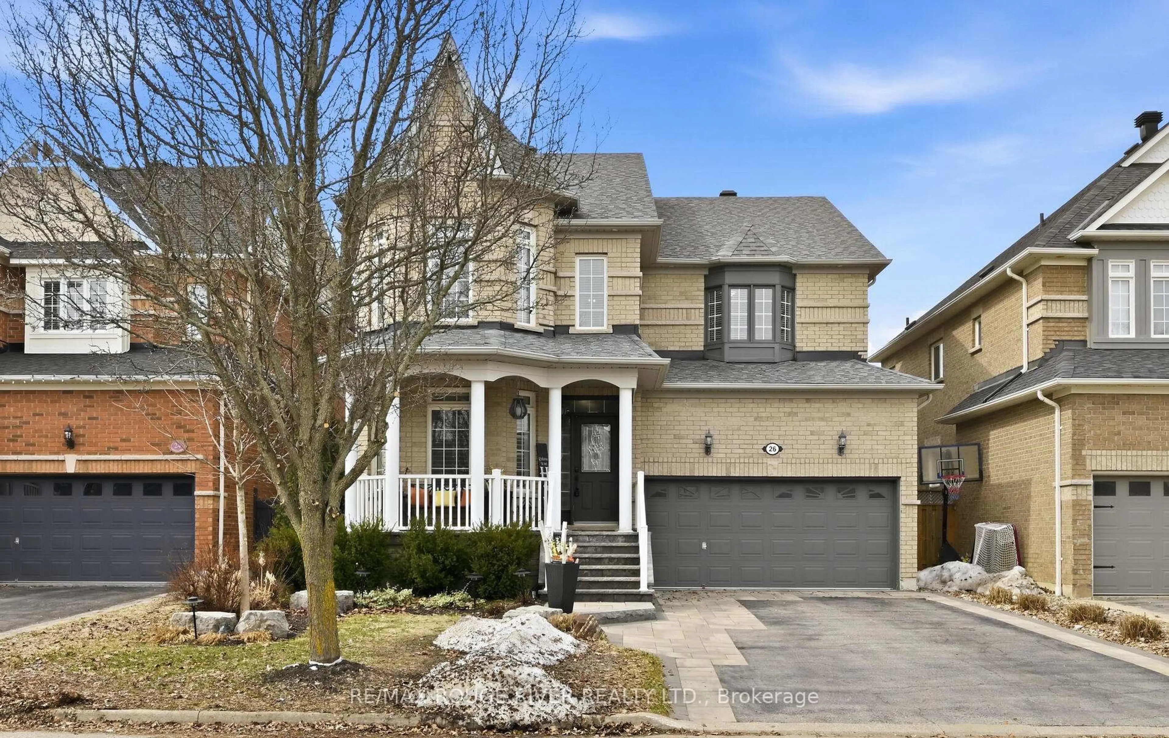 Home with brick exterior material, street for 26 Corsham Dr, Whitby Ontario L1M 2K5