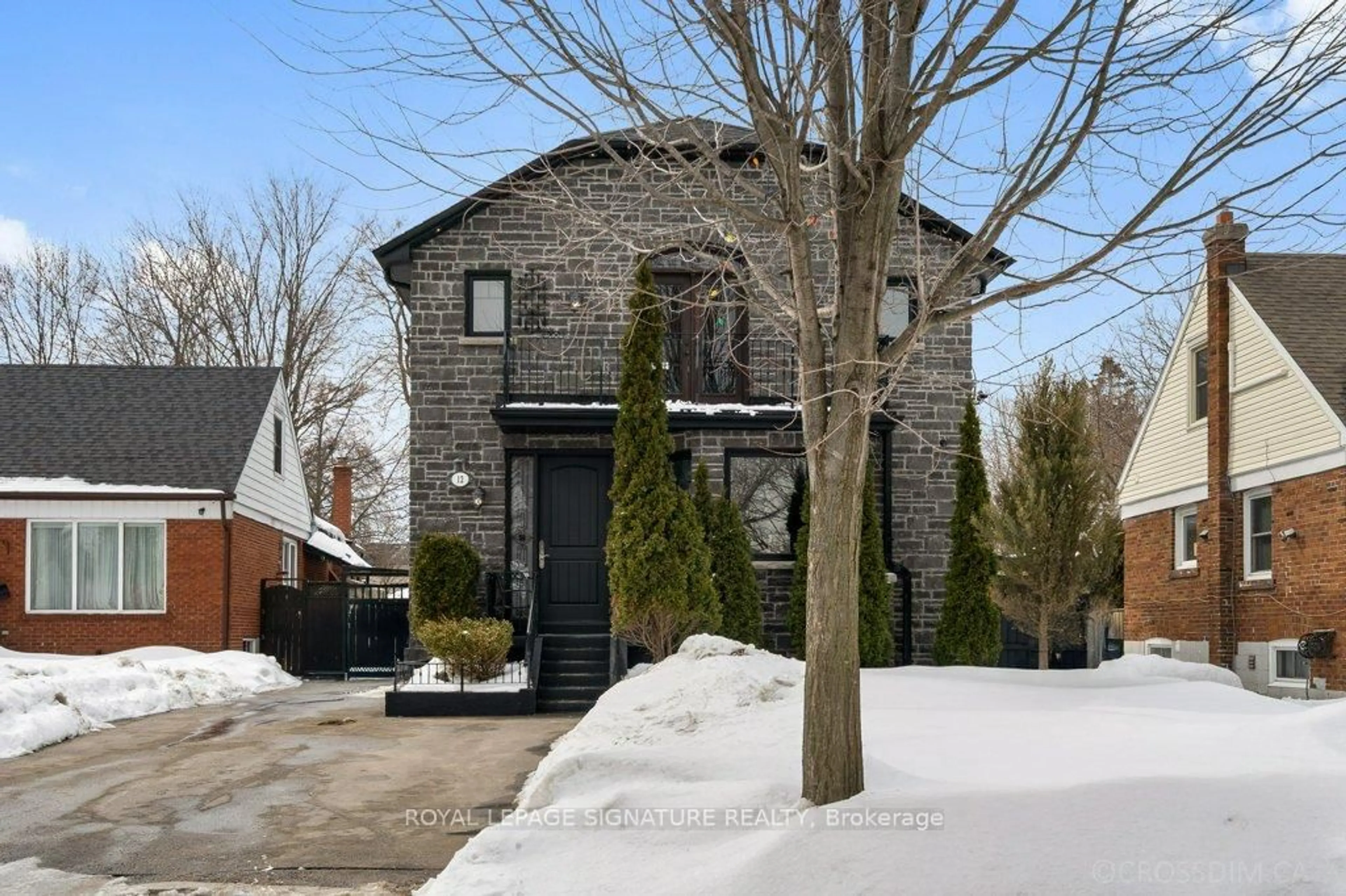 Home with brick exterior material, street for 12 Willowhurst Cres, Toronto Ontario M1R 3R6