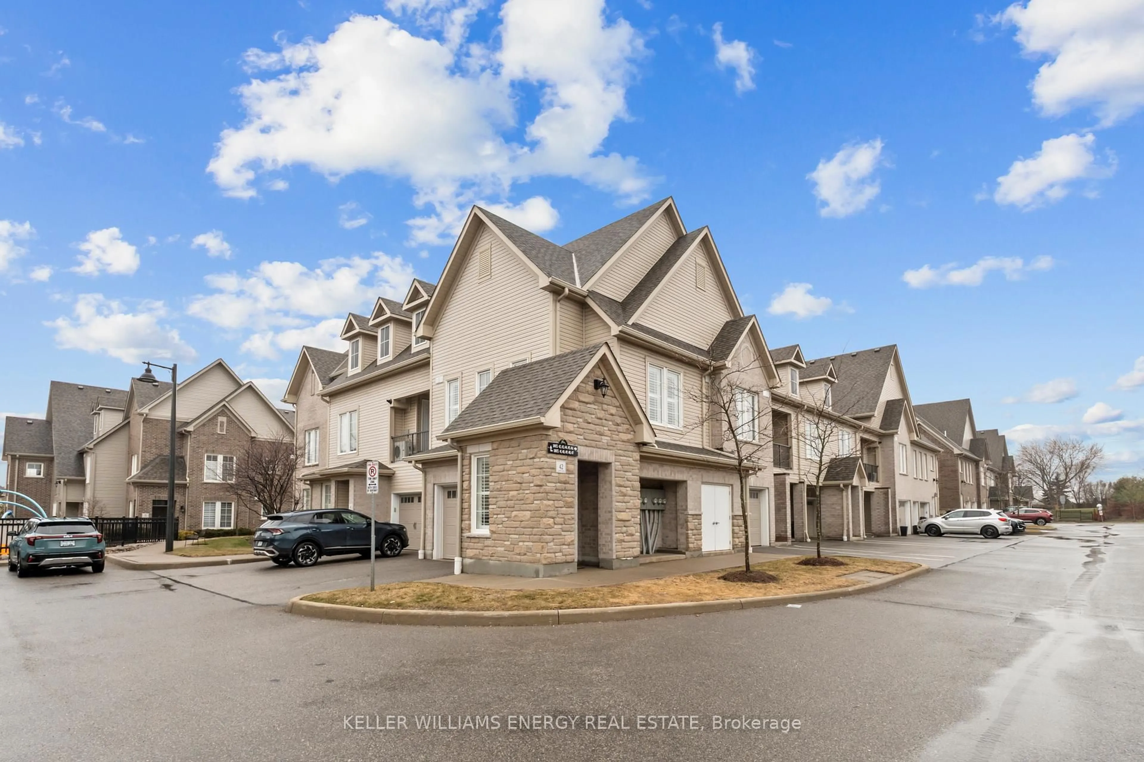 A pic from outside/outdoor area/front of a property/back of a property/a pic from drone, street for 1430 Gord Vinson Ave #42, Clarington Ontario L1E 0J6