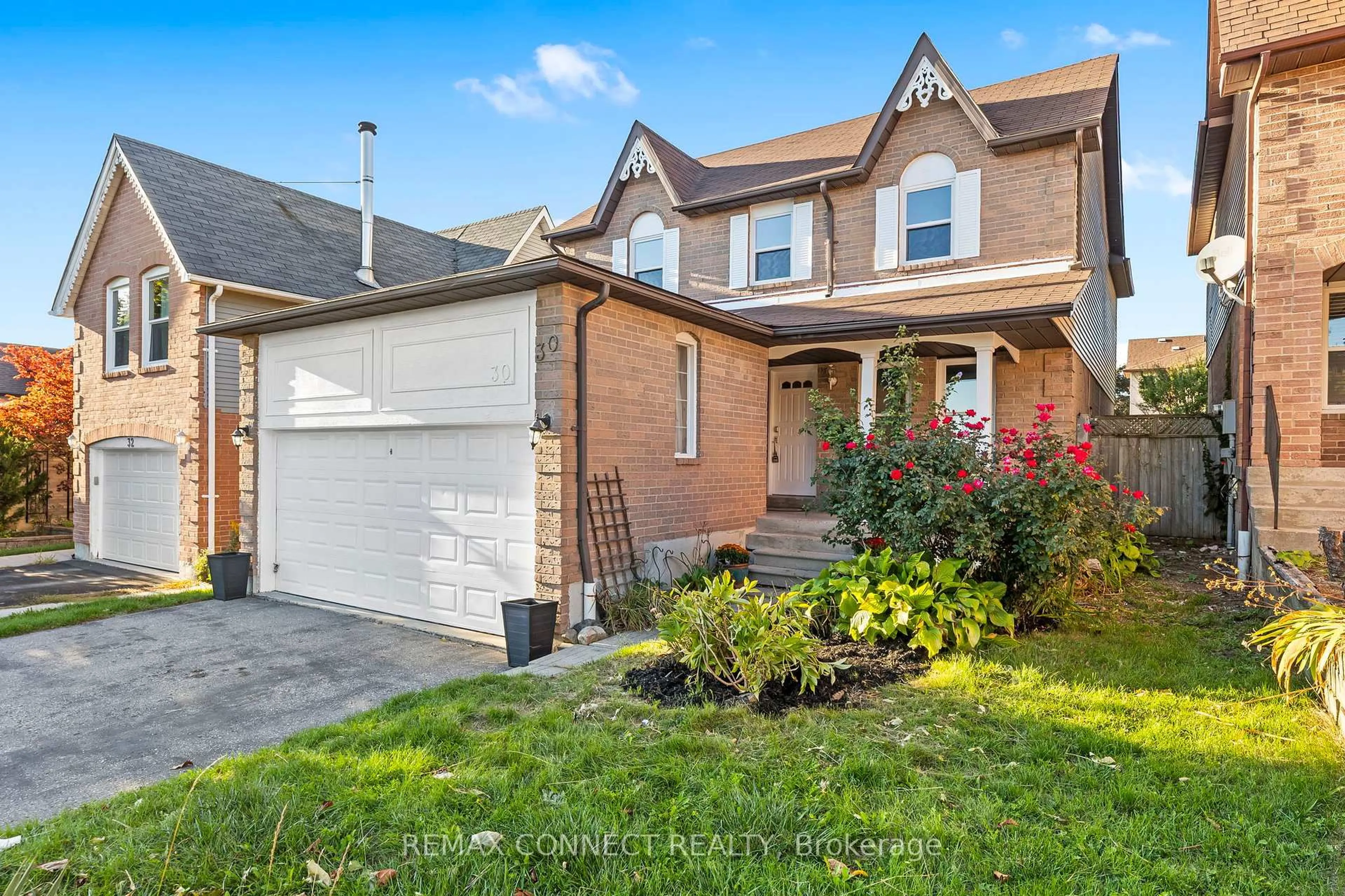 Home with brick exterior material, street for 30 Chapman Dr, Ajax Ontario L1T 3C3