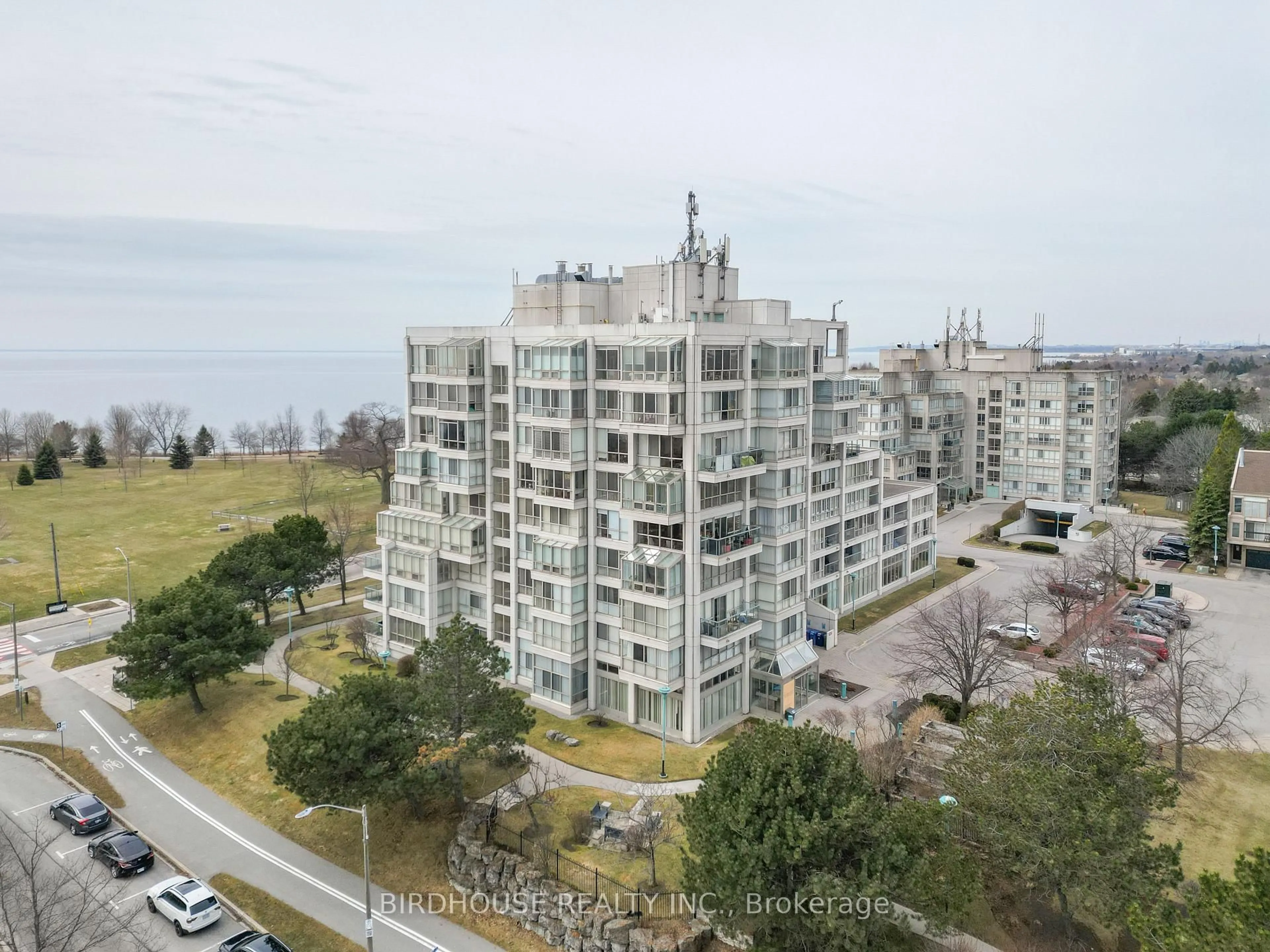 A pic from outside/outdoor area/front of a property/back of a property/a pic from drone, city buildings view from balcony for 45 Cumberland Lane #311, Ajax Ontario L1S 7K3