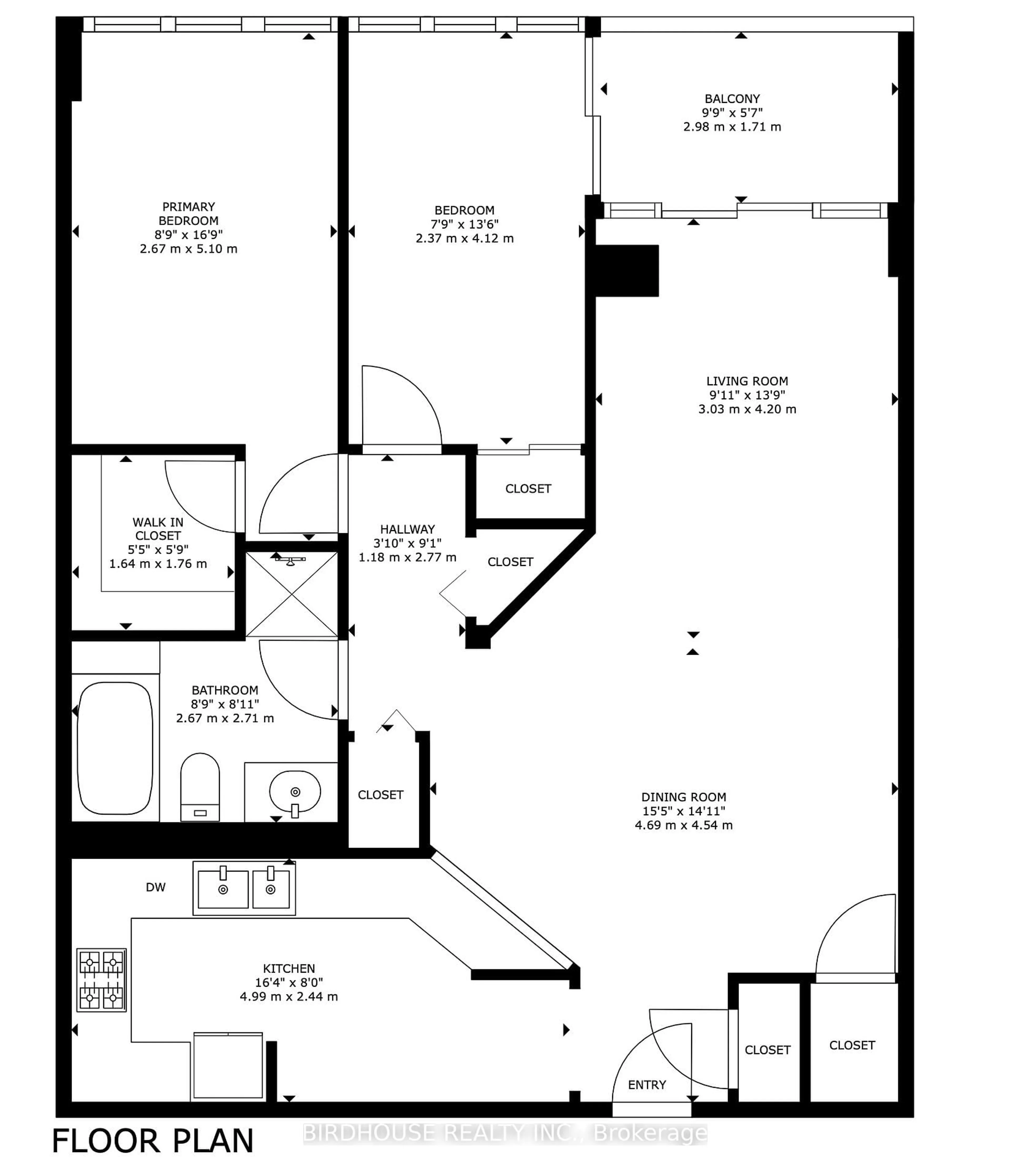Floor plan for 45 Cumberland Lane #311, Ajax Ontario L1S 7K3