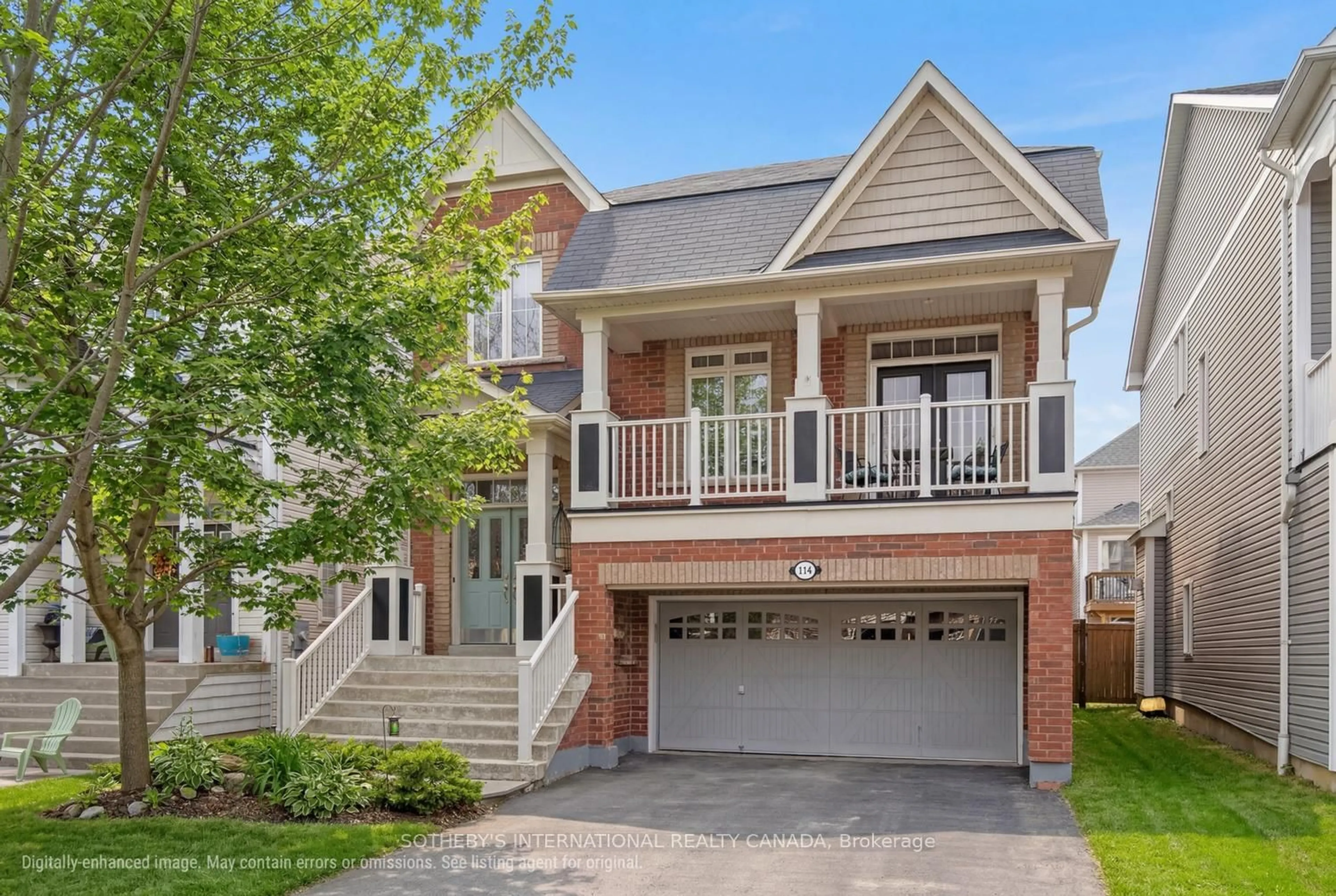 Home with brick exterior material, street for 114 Strandmore Circ, Whitby Ontario L1M 0C2