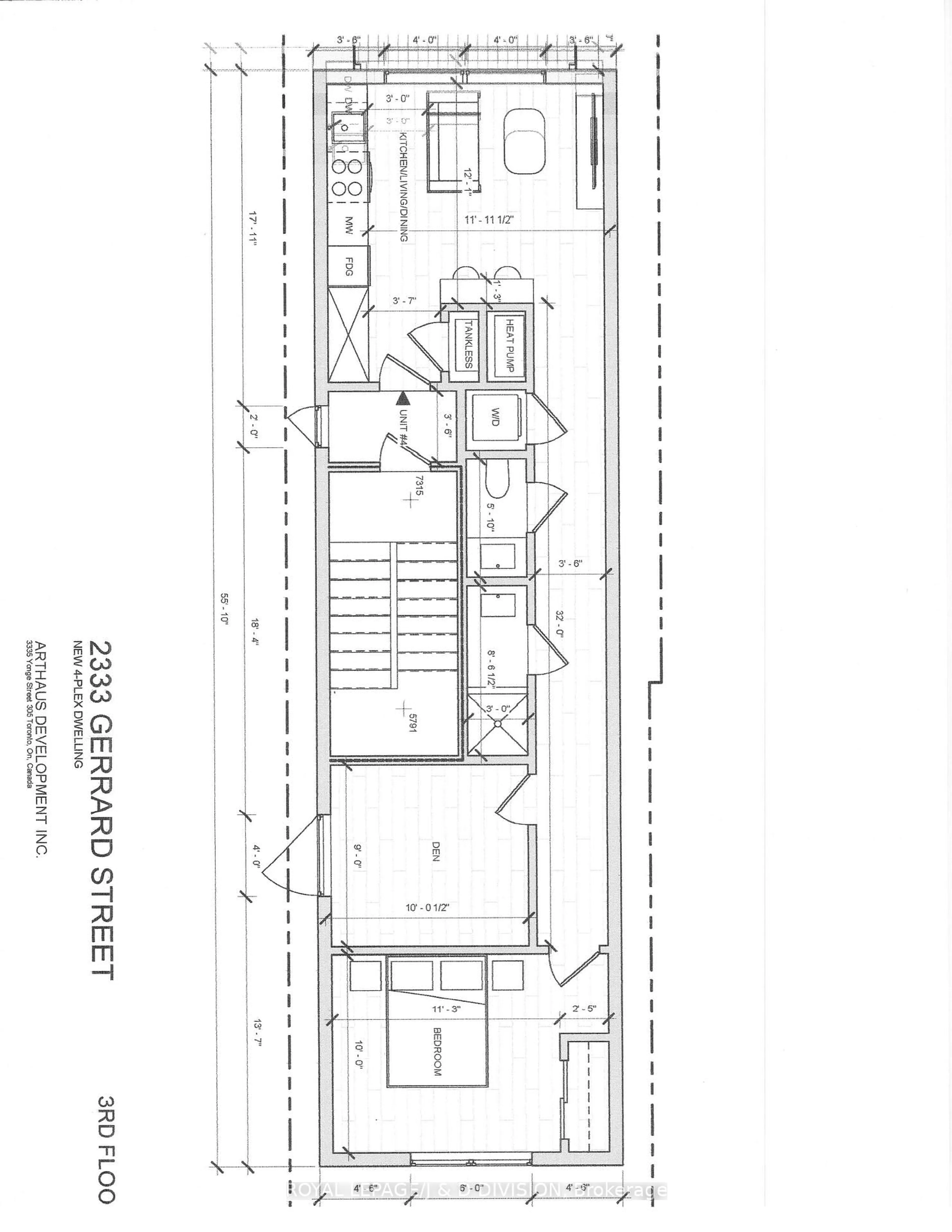 Floor plan for 2333 Gerrard St, Toronto Ontario M4E 2E5