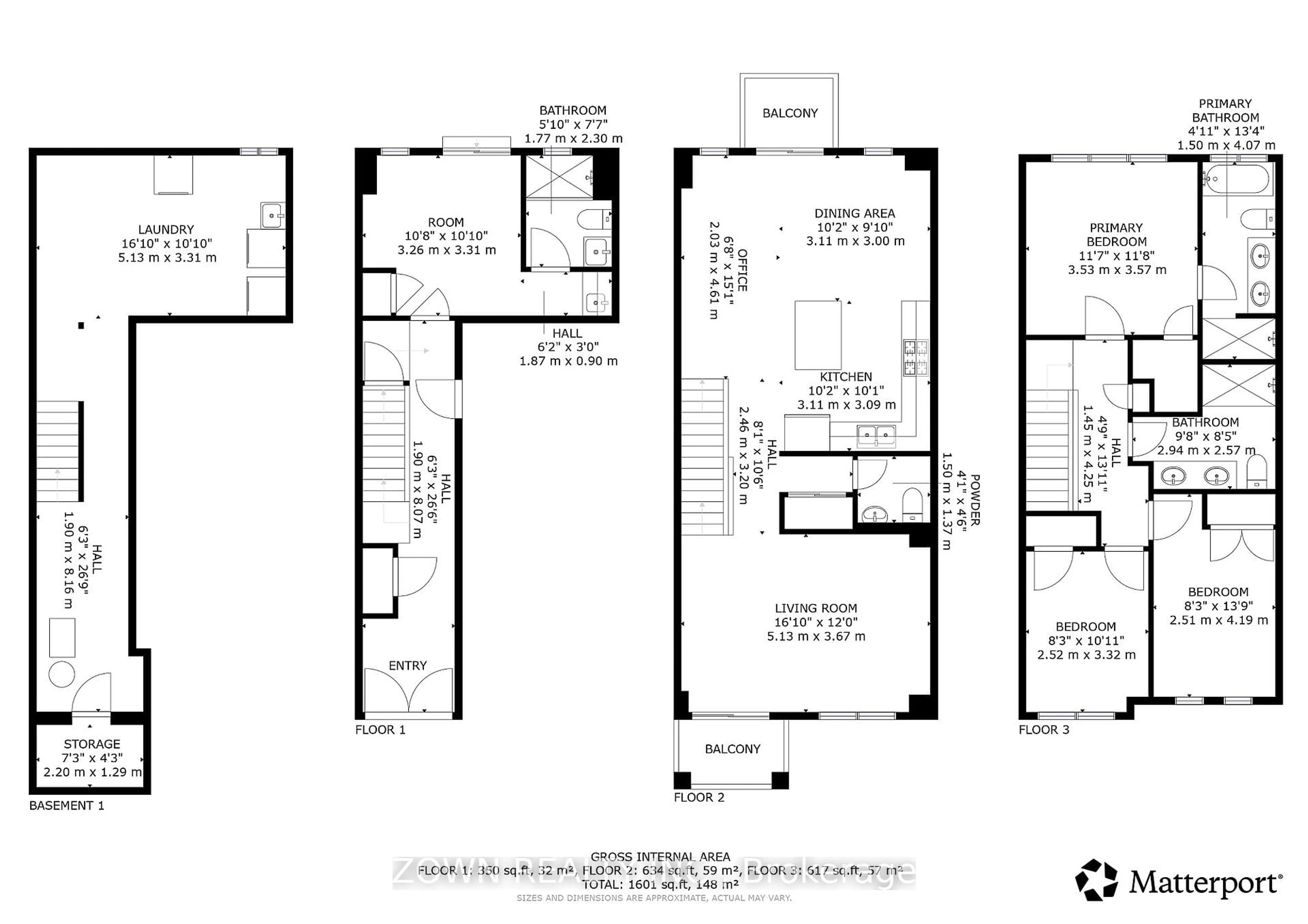 Floor plan for 31 Healthcote Lane, Ajax Ontario L1Z 1V0