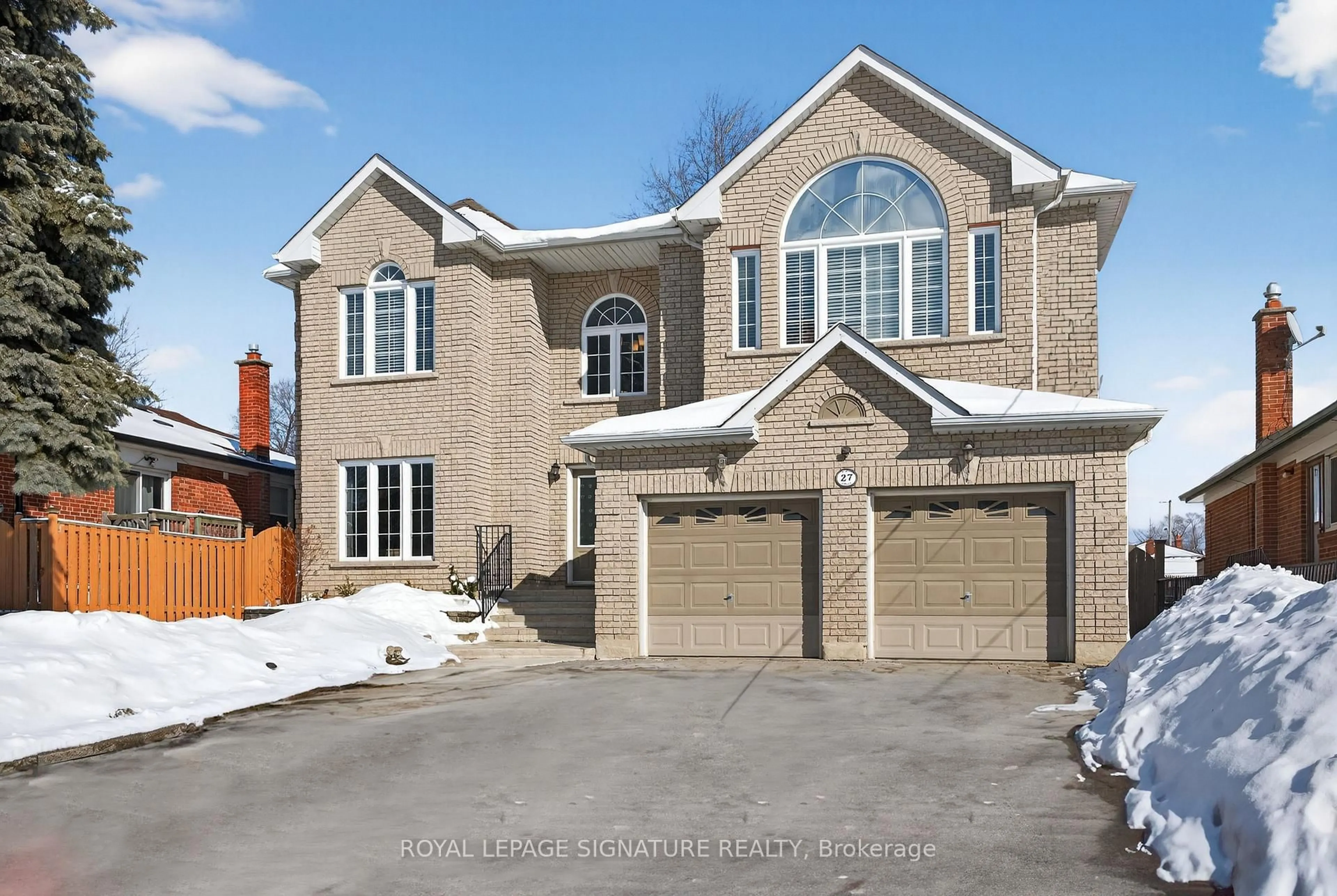 Home with brick exterior material, street for 27 Cleta Dr, Toronto Ontario M1K 3G5