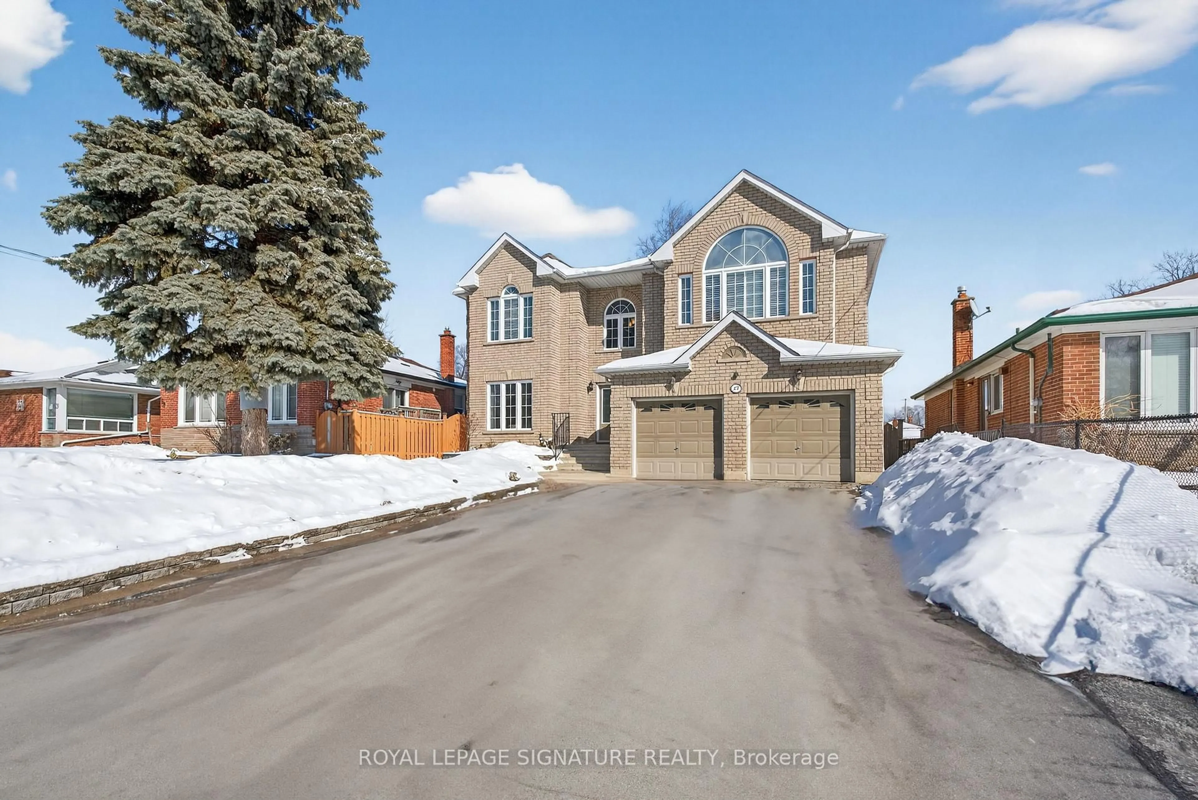 Home with brick exterior material, street for 27 Cleta Dr, Toronto Ontario M1K 3G5