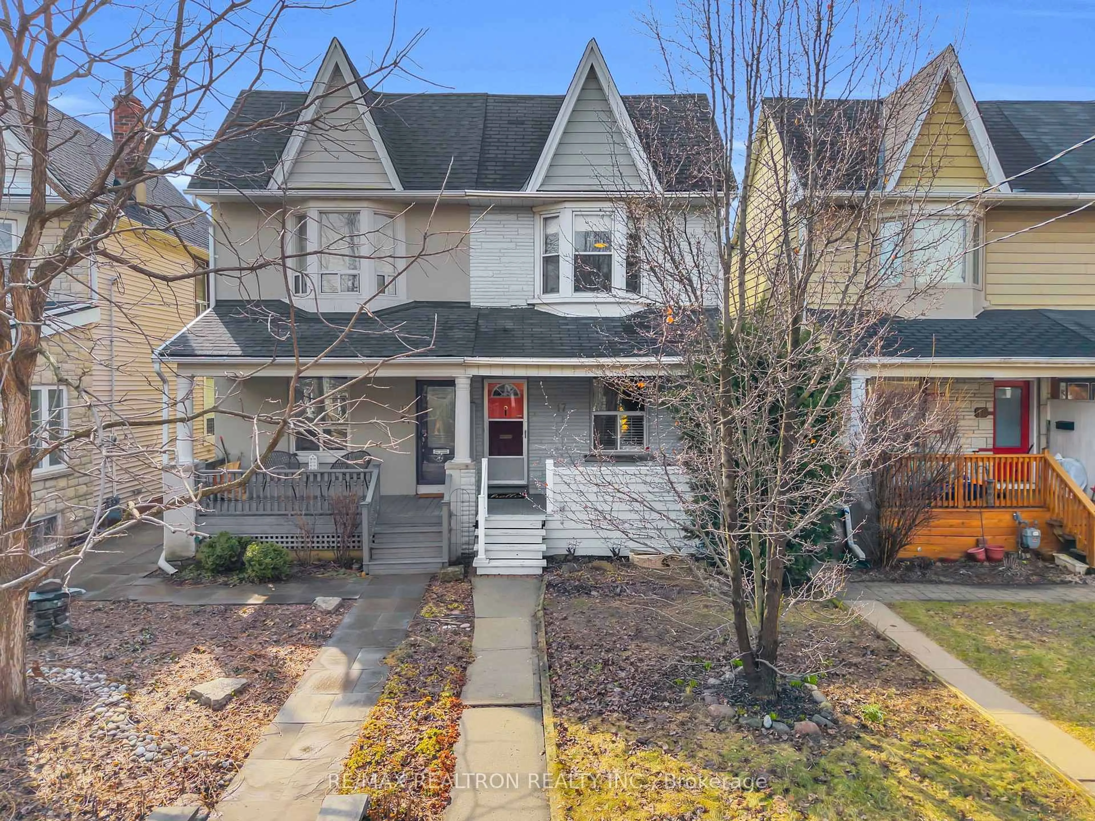 Home with vinyl exterior material, street for 17 Baltic Ave, Toronto Ontario M4J 1S1