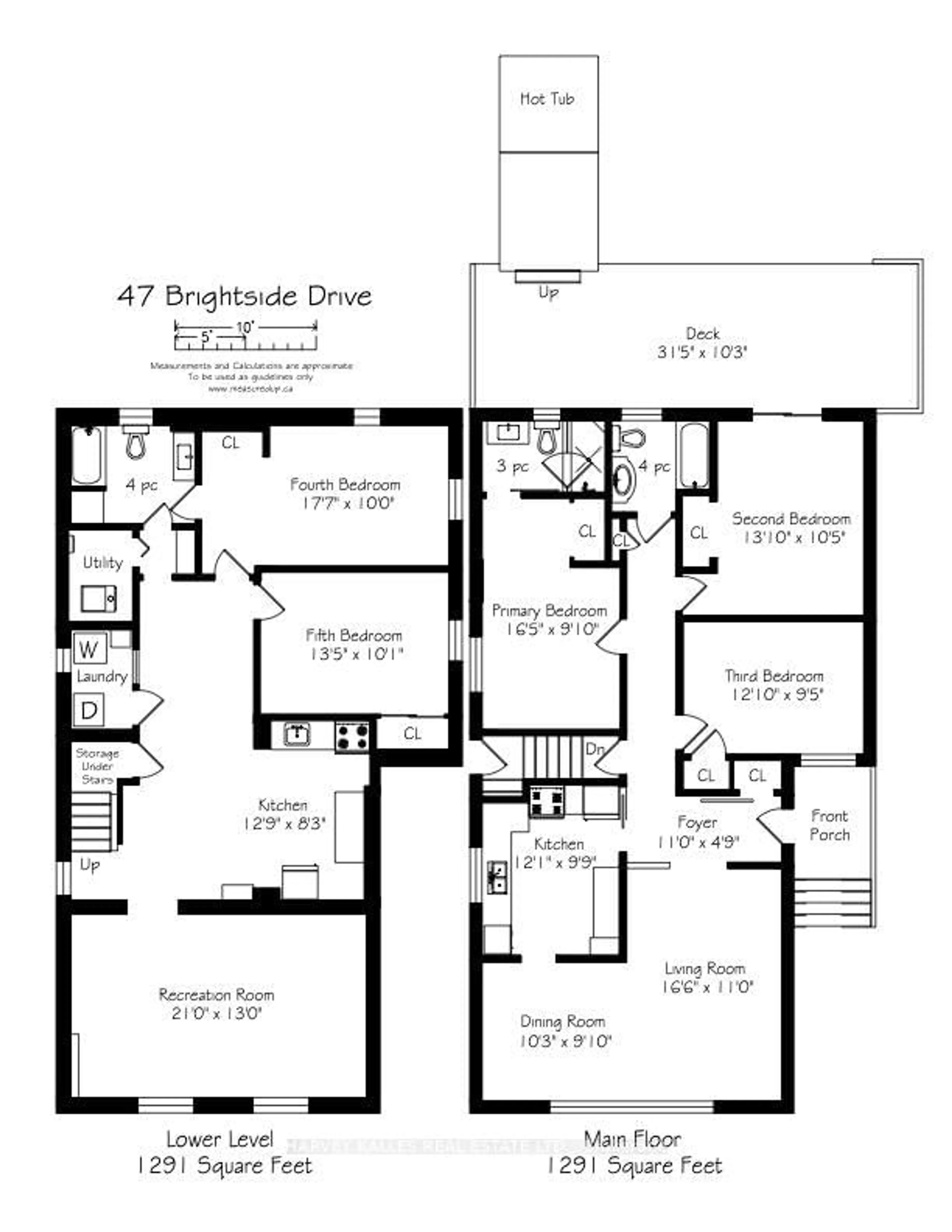 Floor plan for 47 Brightside Dr, Toronto Ontario M1E 3Y8