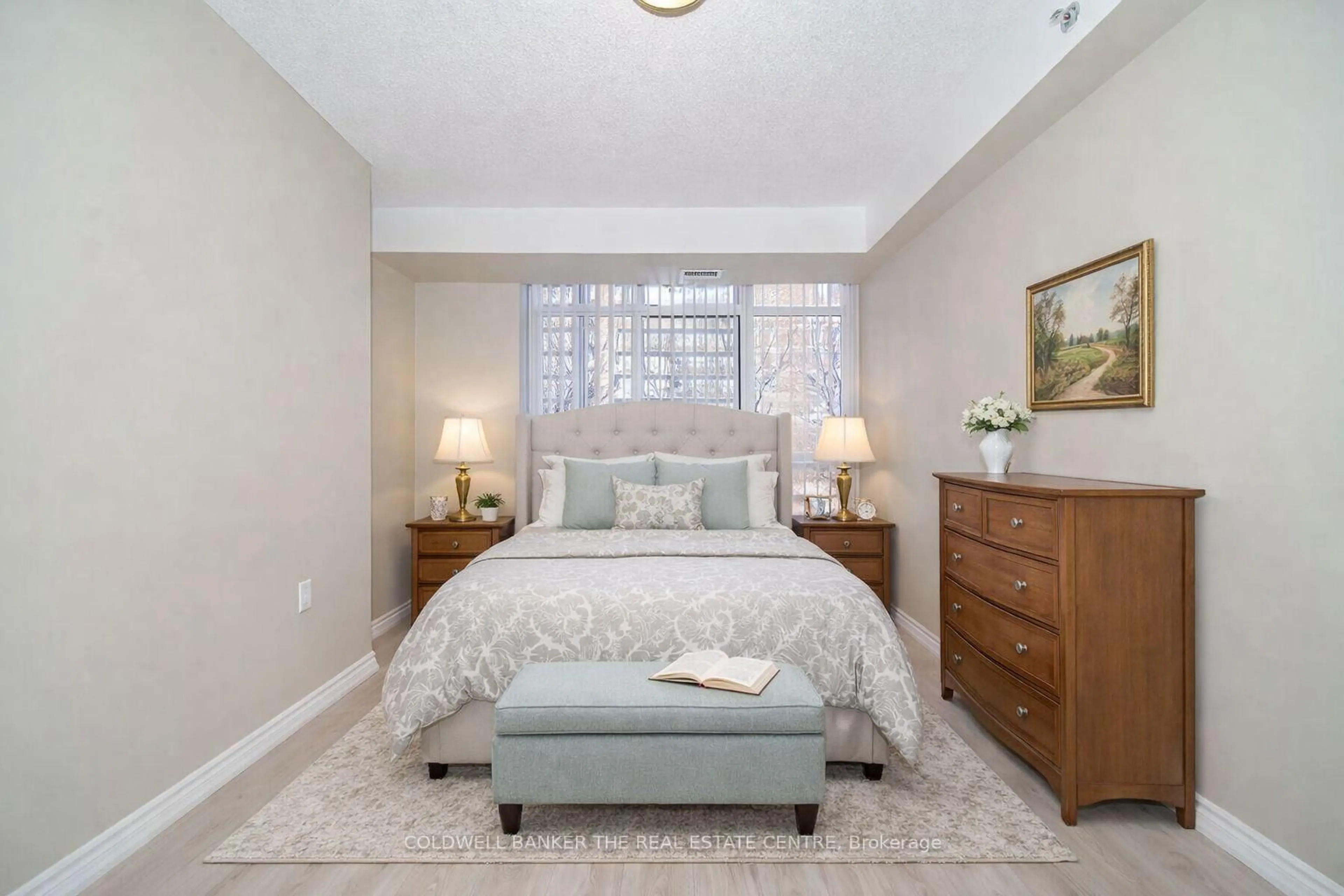 Bedroom with bed, unknown for 115 Bonis Ave #408, Toronto Ontario M1T 3S4