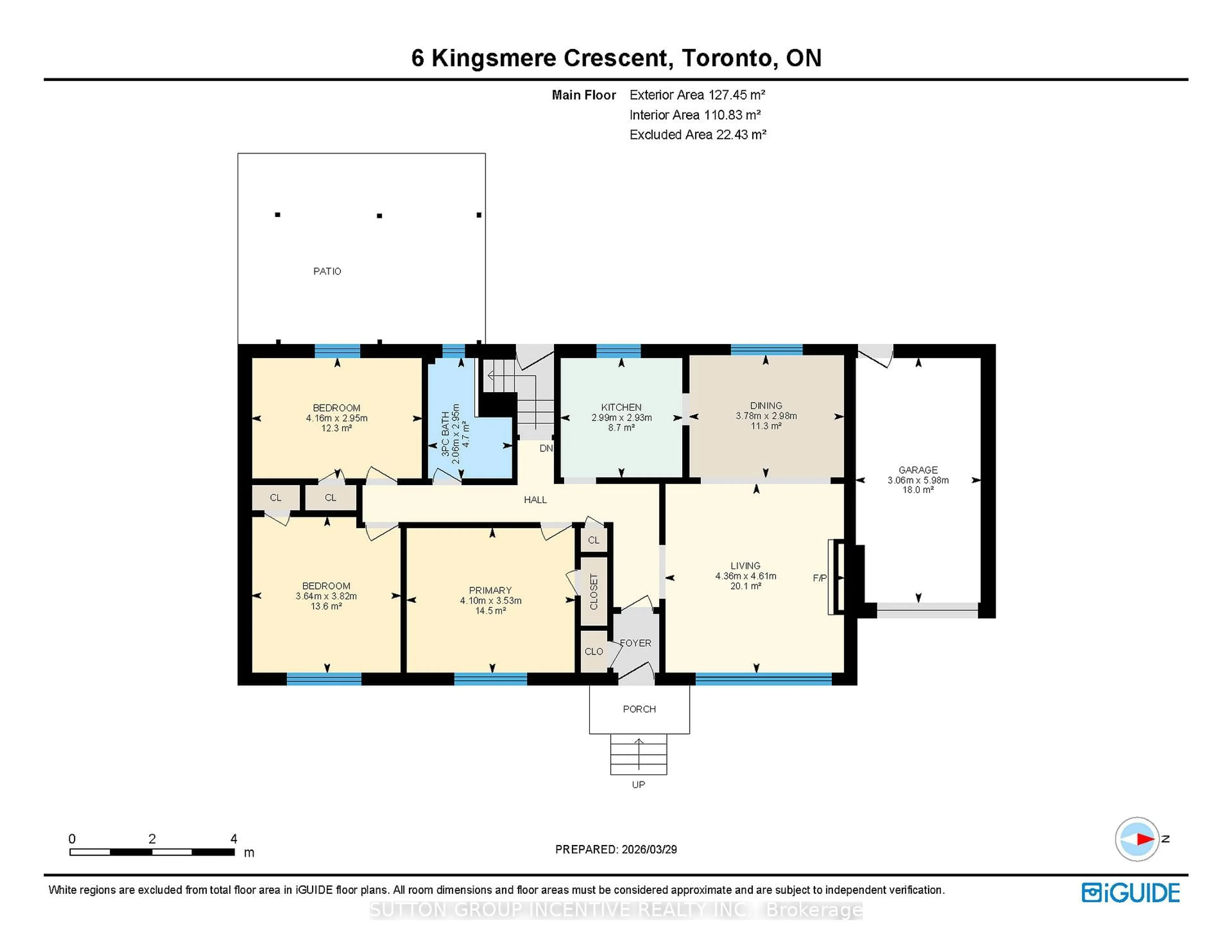 Floor plan for 6 Kingsmere Cres, Toronto Ontario M1M 3B3